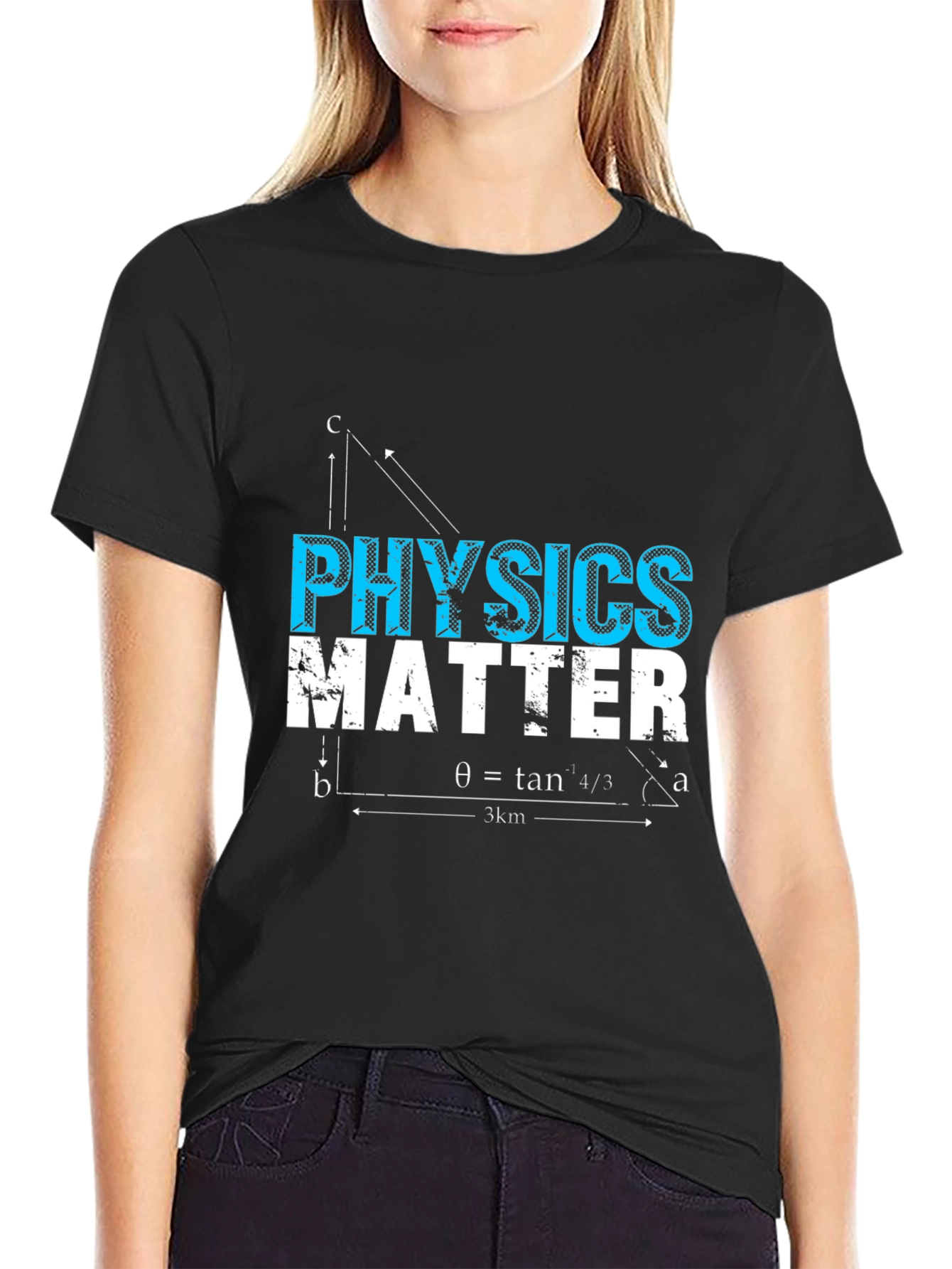 Black Physics Matter Graphic T-Shirt - Science Tee view 2