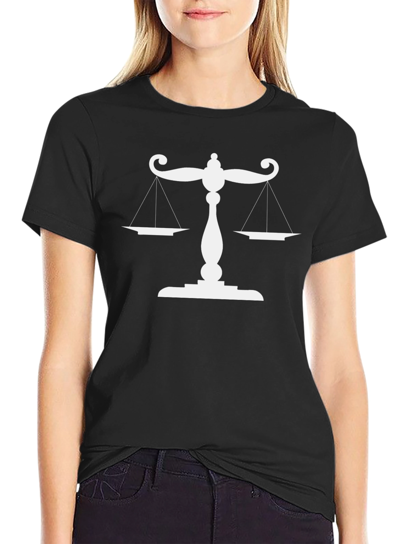 Scales of Justice Graphic T-Shirt - Black - 2