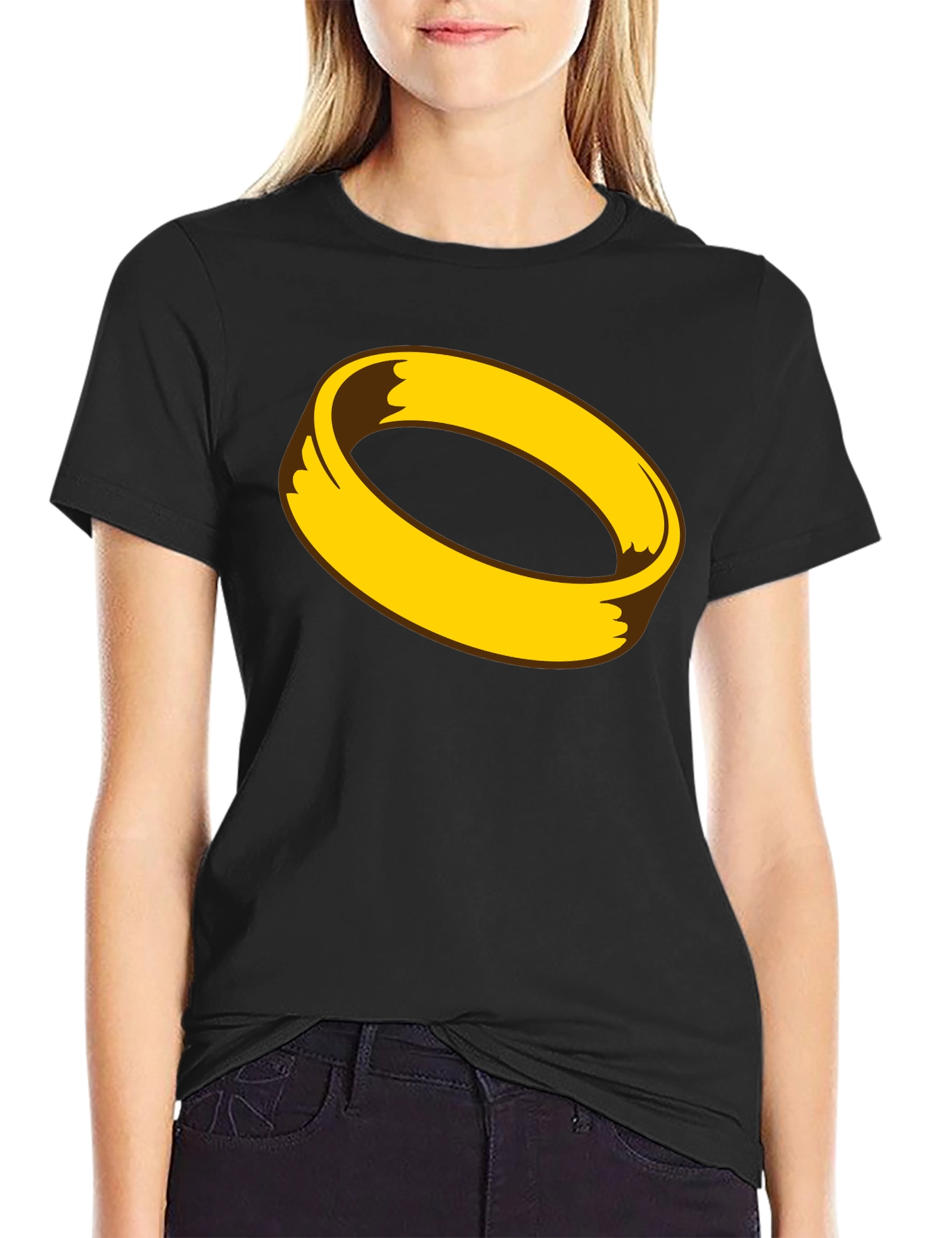 Black Halo Graphic Tee - Black Unisex Shirt view 2