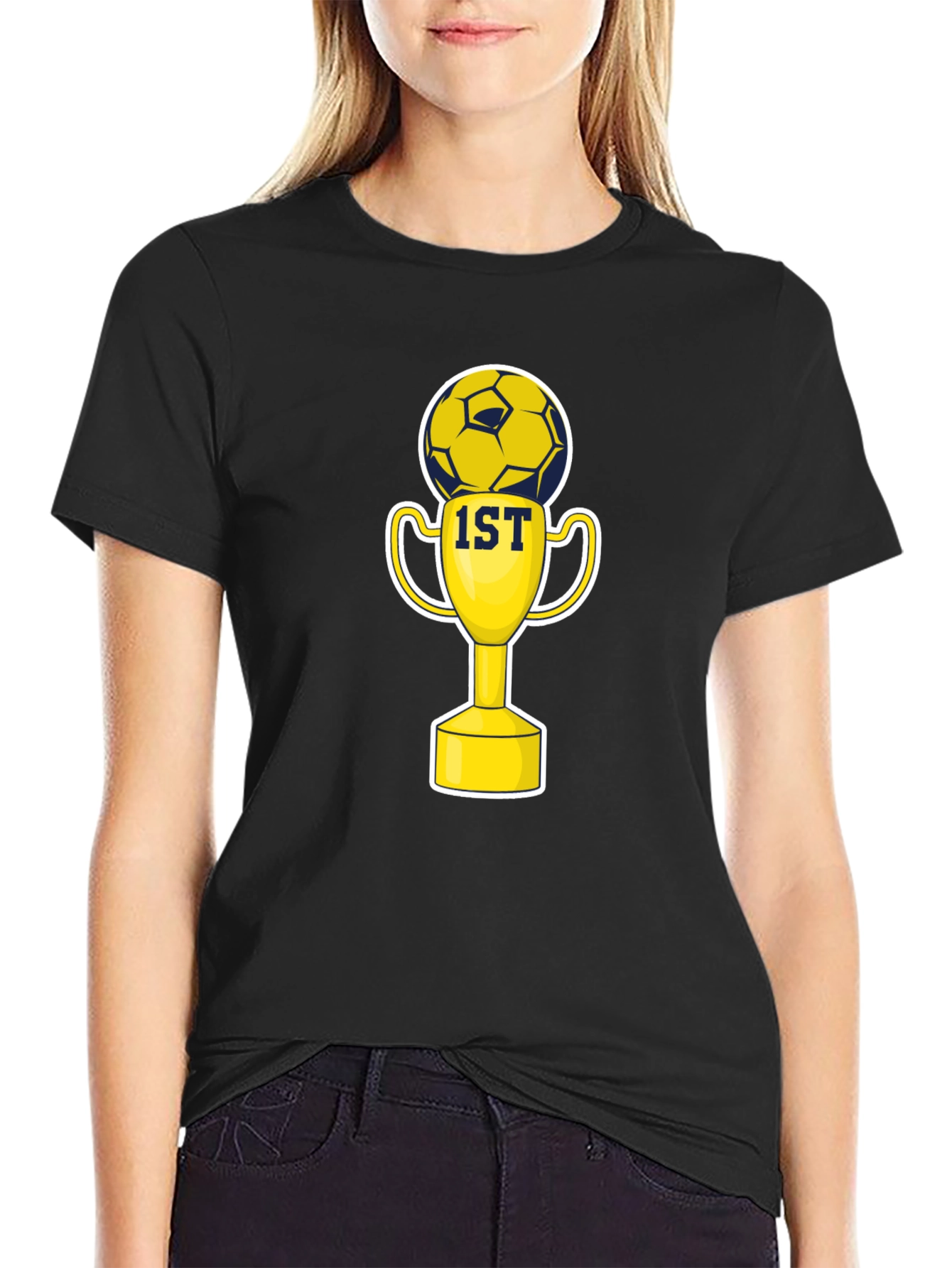 Soccer Champion T-Shirt - 1st Place Trophy Design - 2