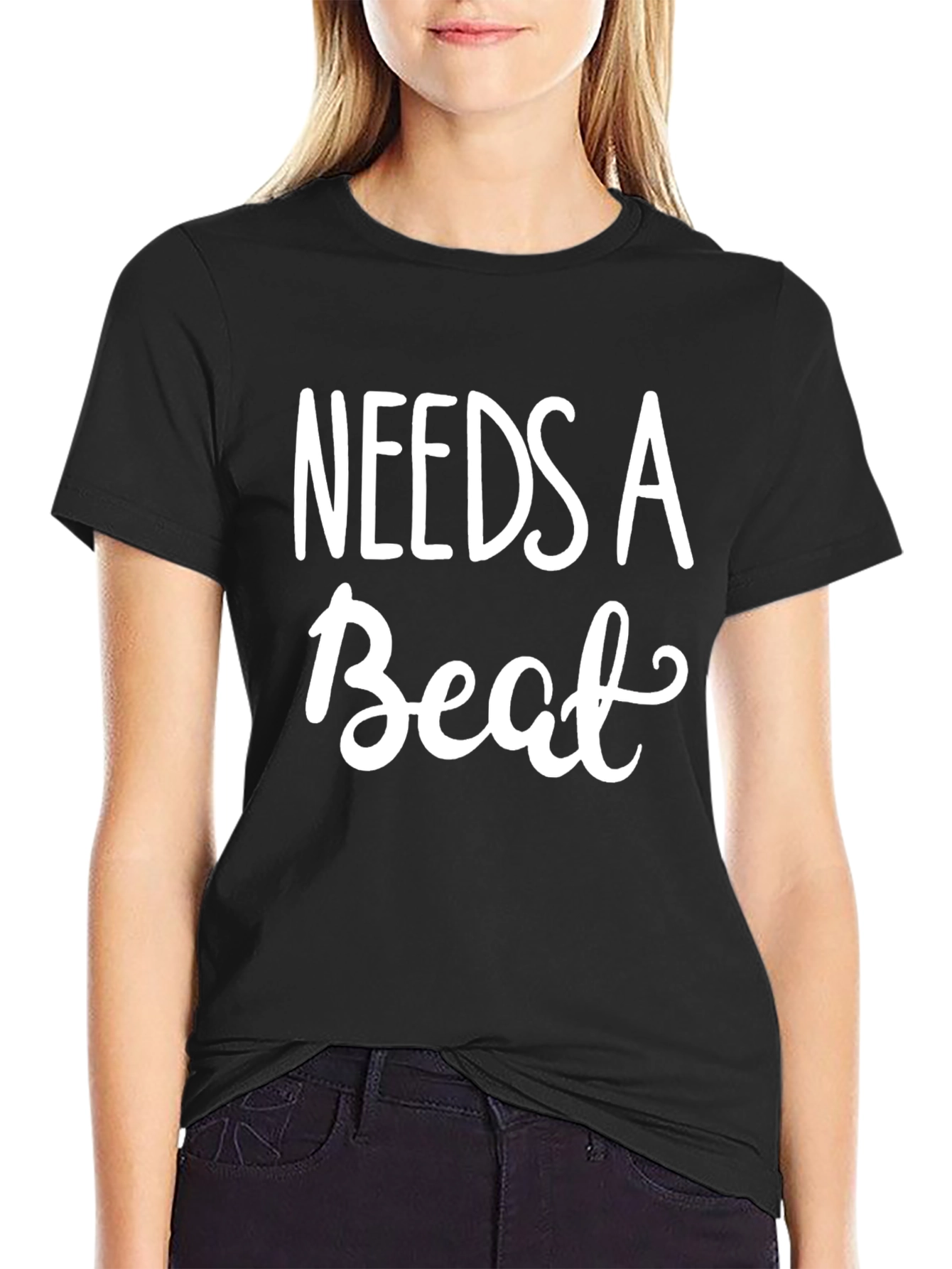 Black Needs A Beat Funny Slogan T-Shirt view 2