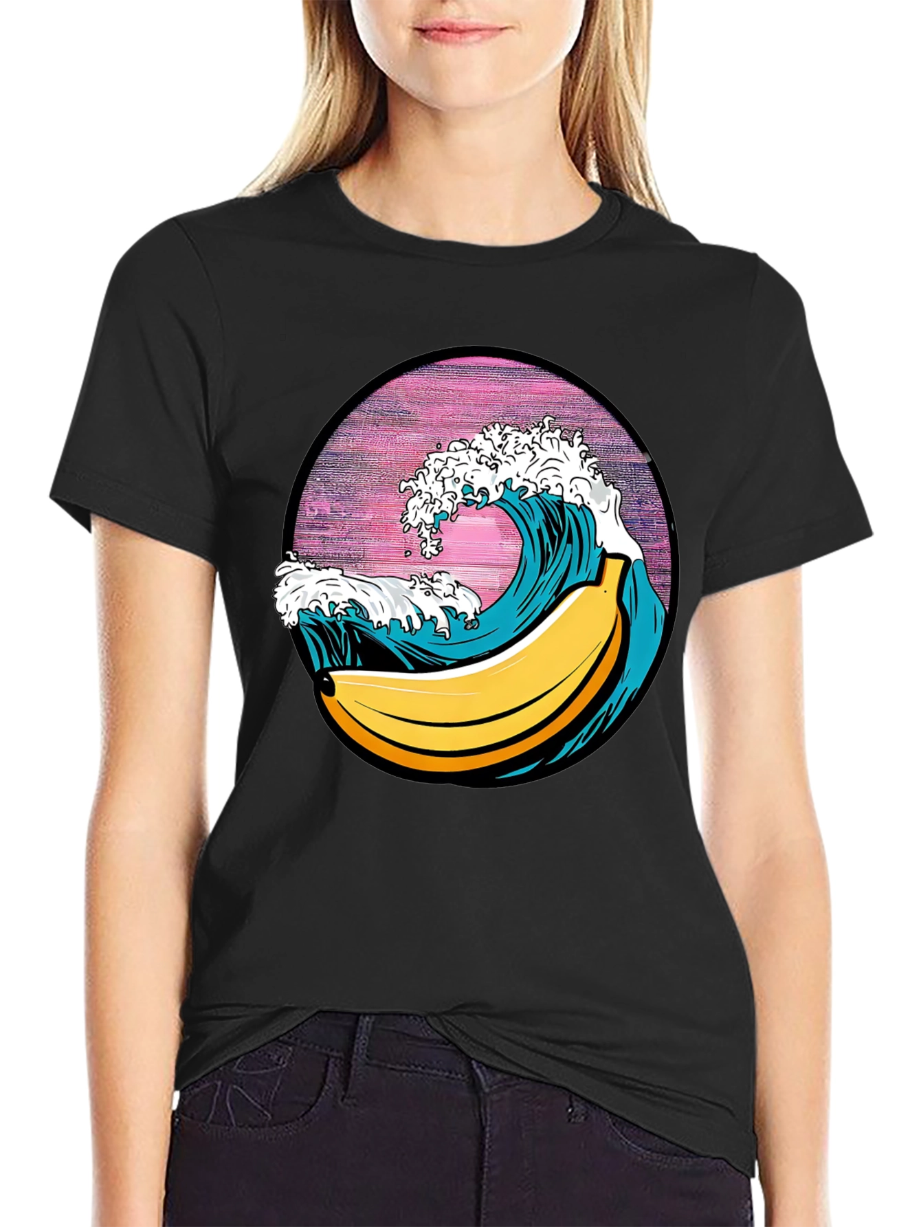 Black Banana Wave Graphic Tee - Surf's Up! view 2