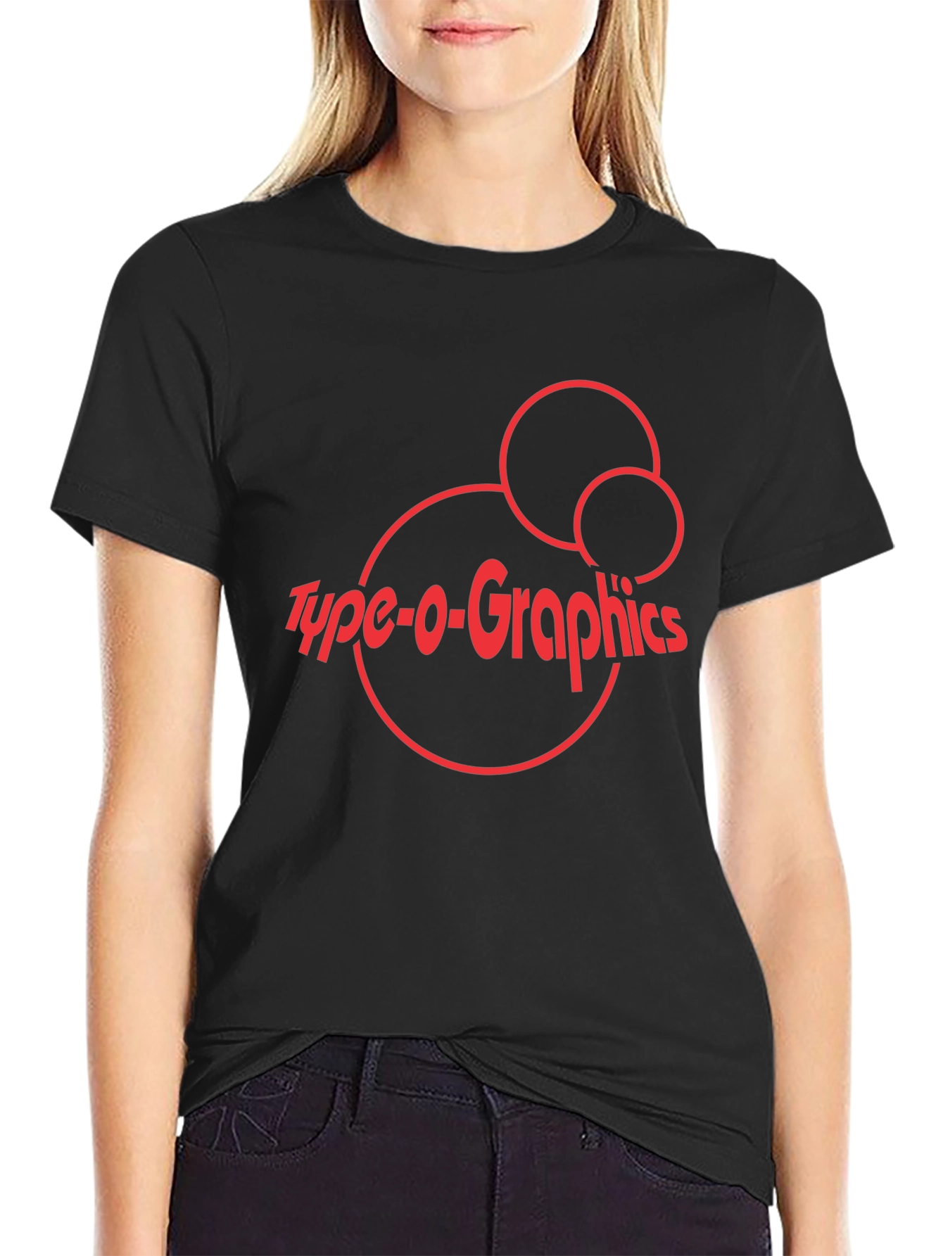 Black Type-o-Graphics Graphic Tee - Black view 2