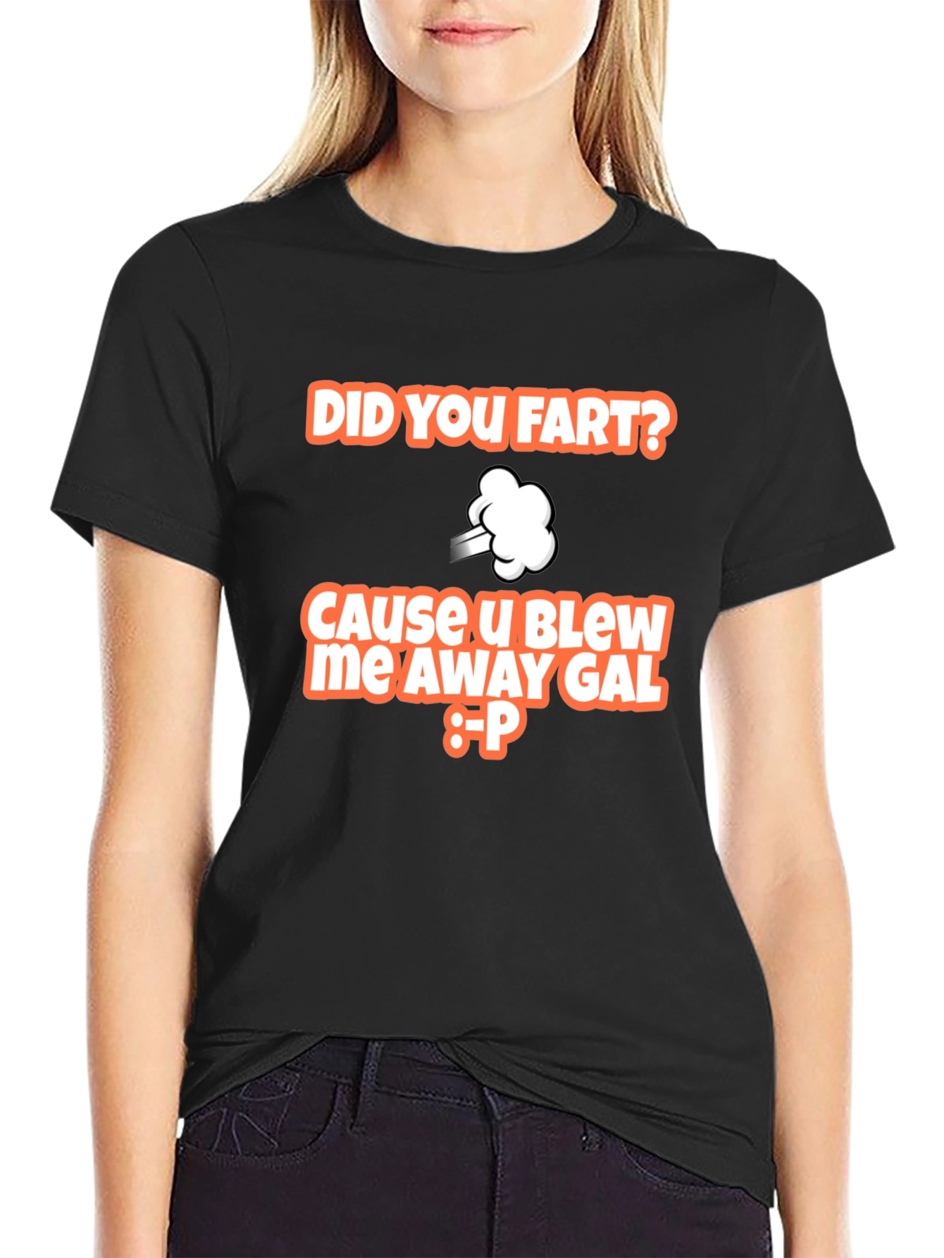 Black Did You Fart T-Shirt Funny Graphic Tee view 2