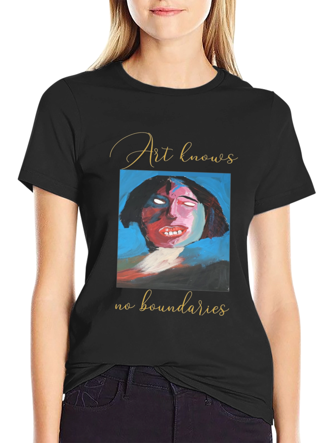 Black Art Knows No Boundaries Graphic Tee view 2