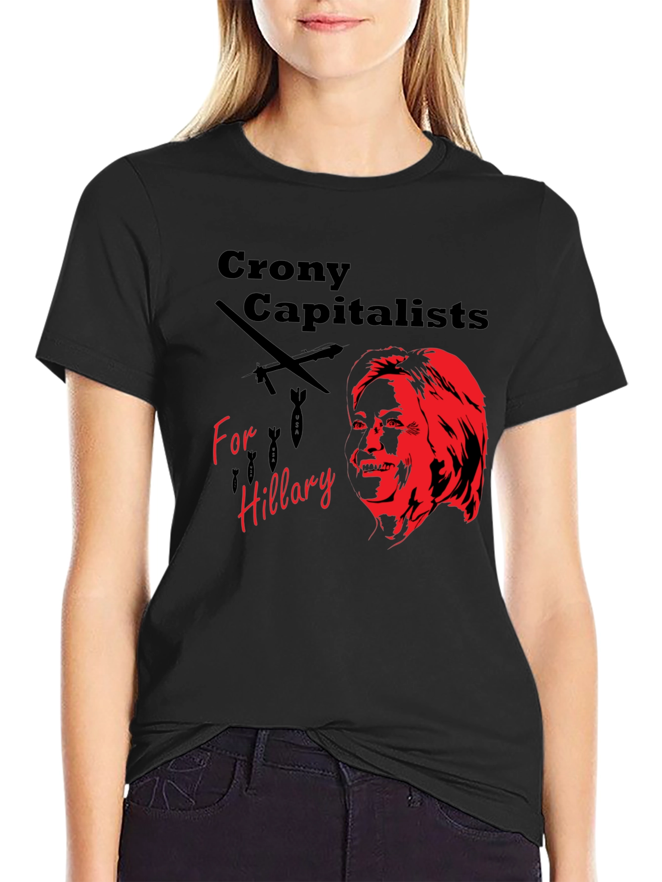 Black Crony Capitalists for Hillary T-Shirt view 2
