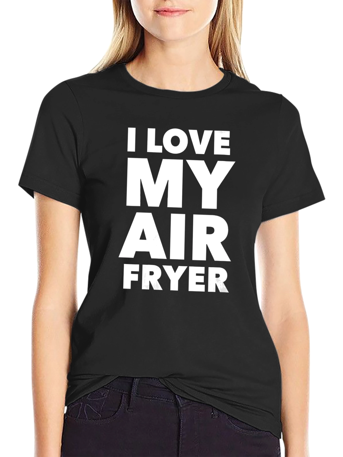 I Love My Air Fryer Black T-Shirt - 2