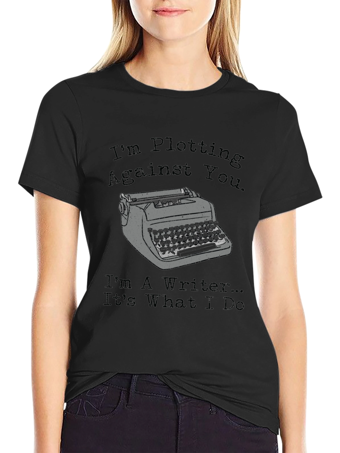 Black Writer Plotting T-Shirt view 2