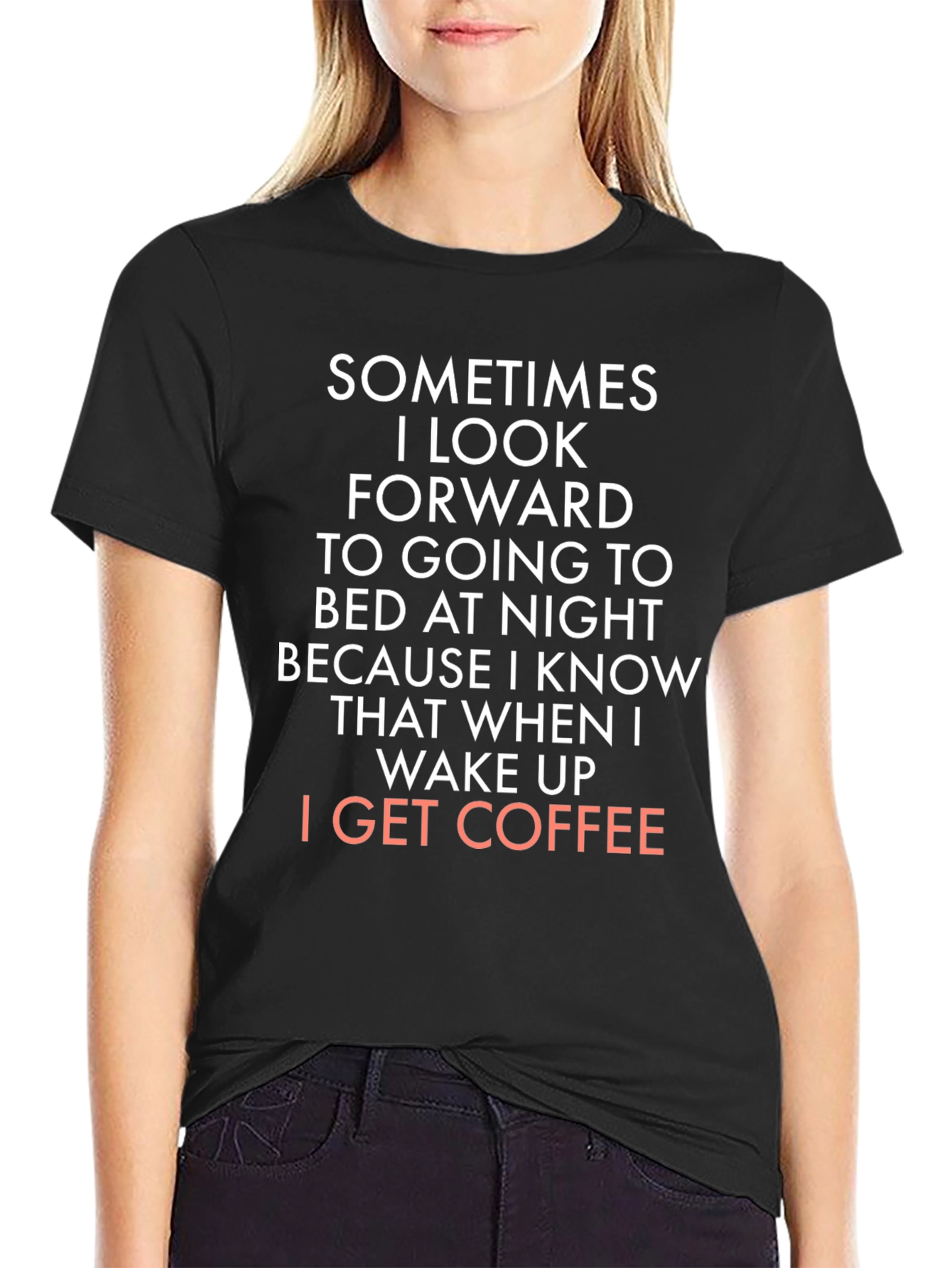 Black Coffee Lover's Black T-Shirt view 2