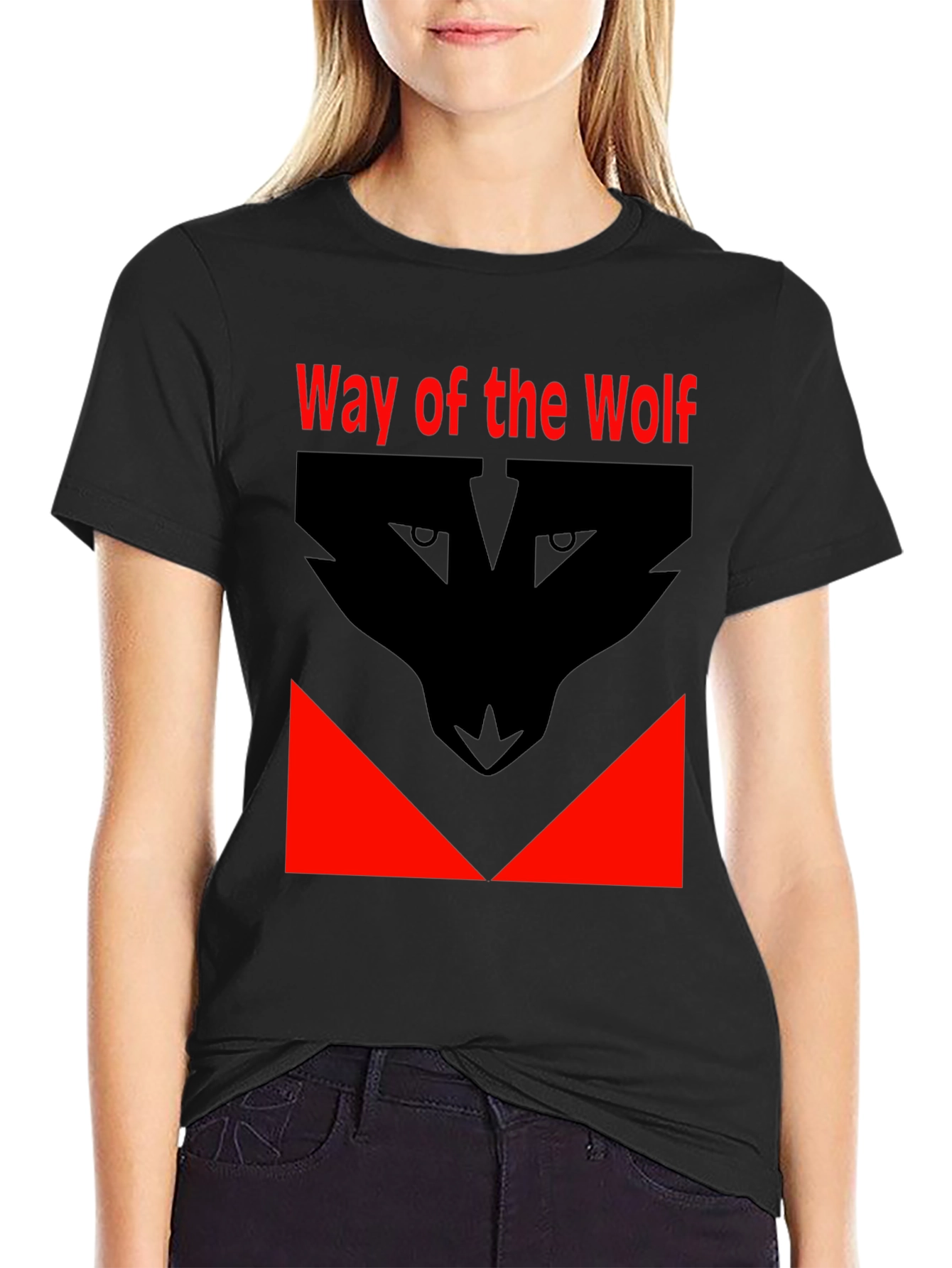 Black Way of the Wolf Graphic Tee - Black T-Shirt view 2