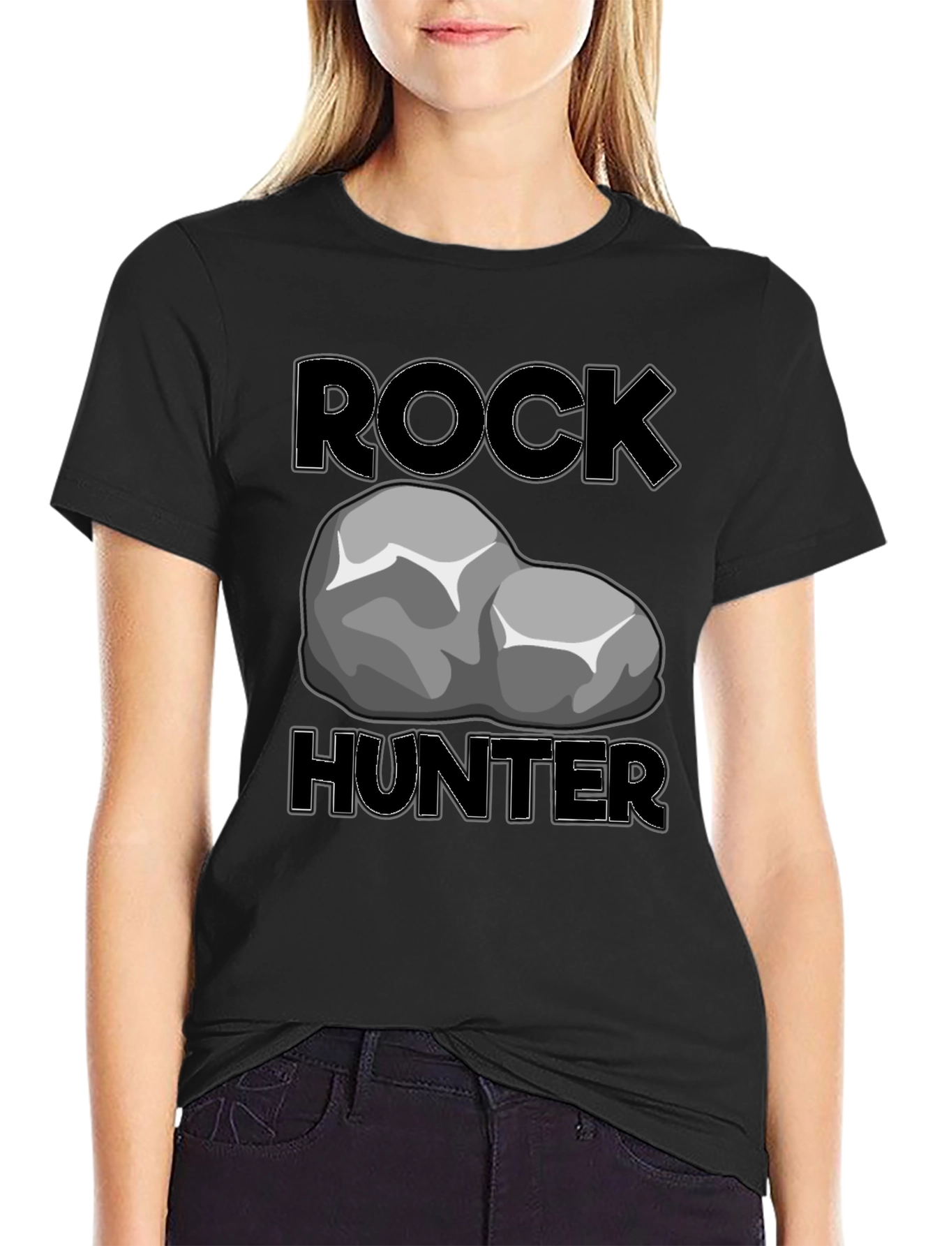 Black Rock Hunter T-Shirt - Geology Enthusiast Tee view 2