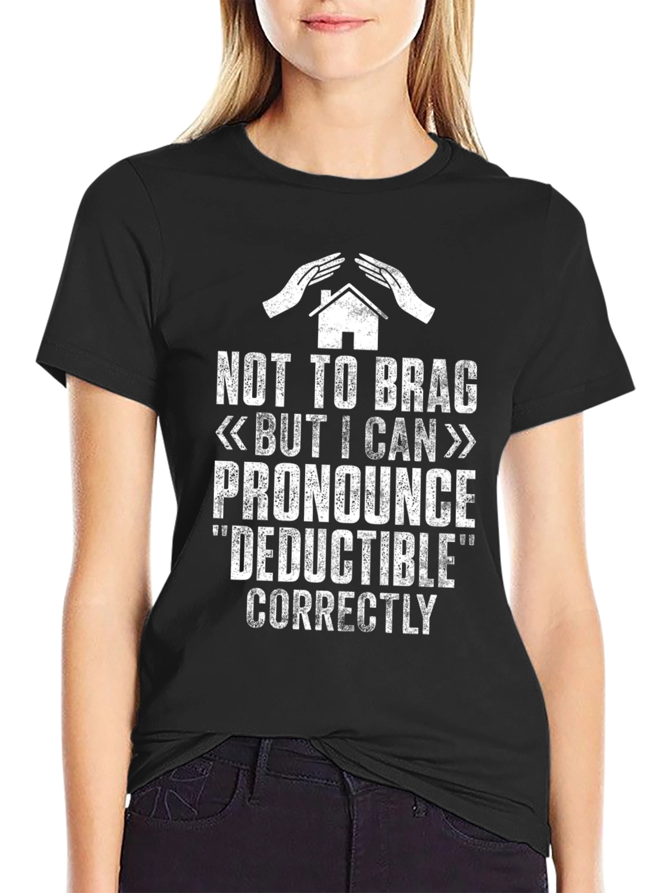 Black Deductible Humor T-Shirt - I Can Pronounce It view 2
