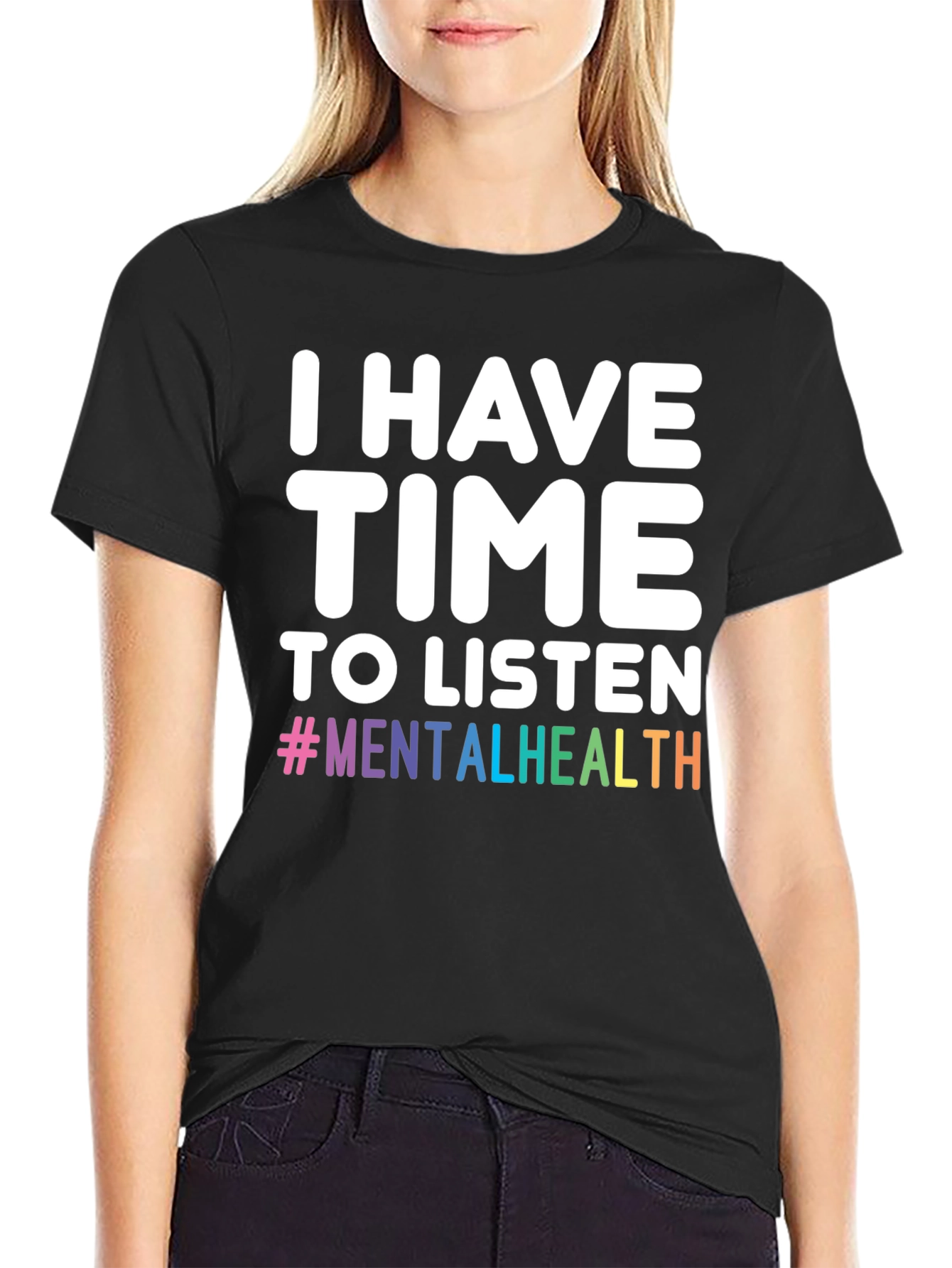 Black Mental Health Awareness Graphic Tee view 2