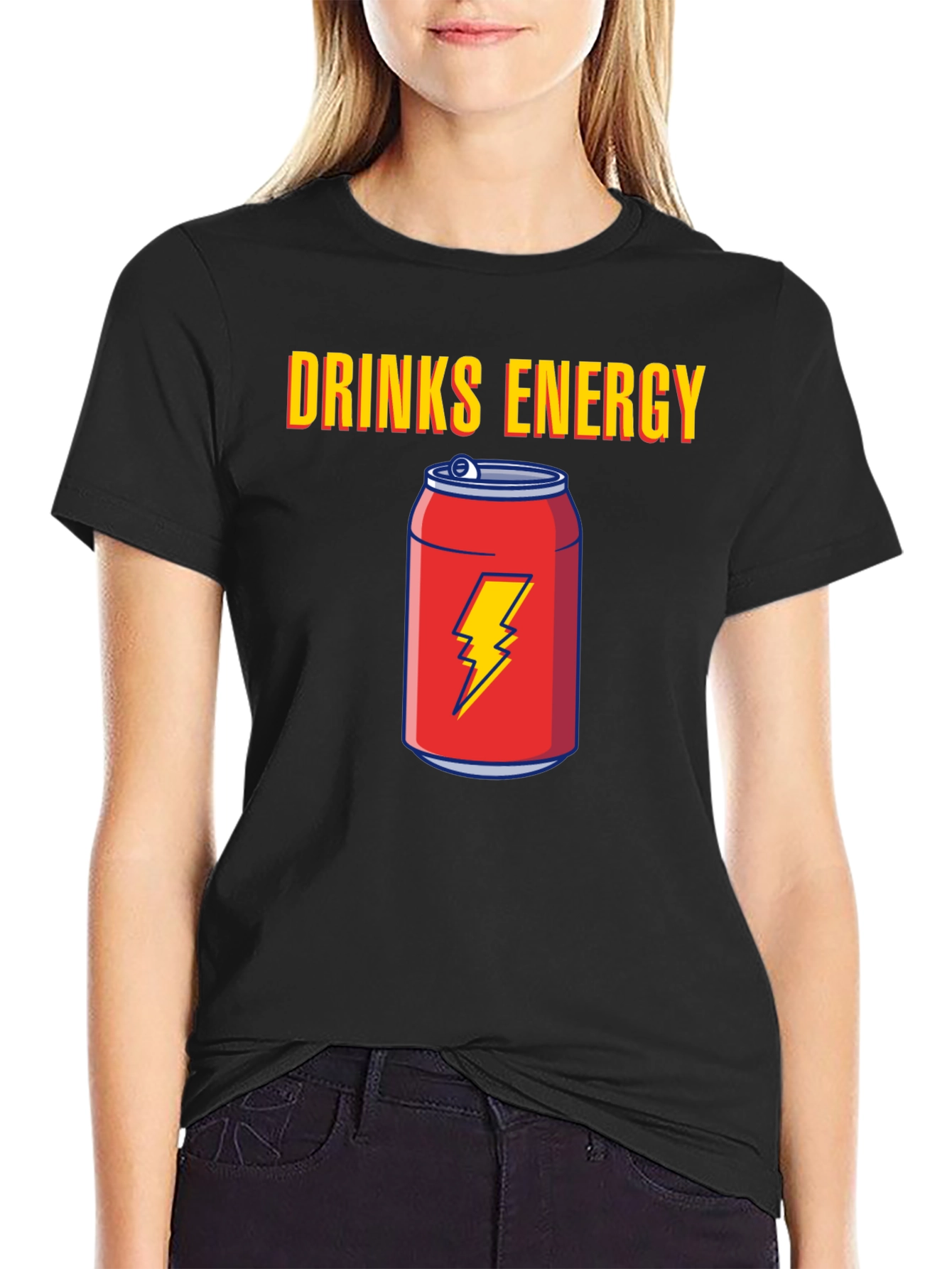 Black Energy Drinks Graphic Tee view 2