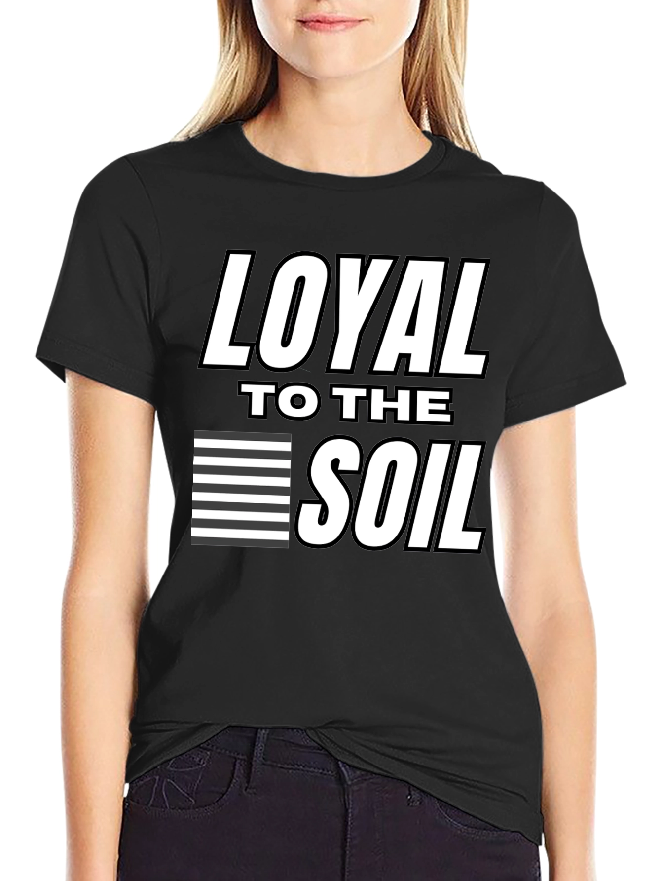Black Loyal to the Soil Graphic Tee - Black view 2