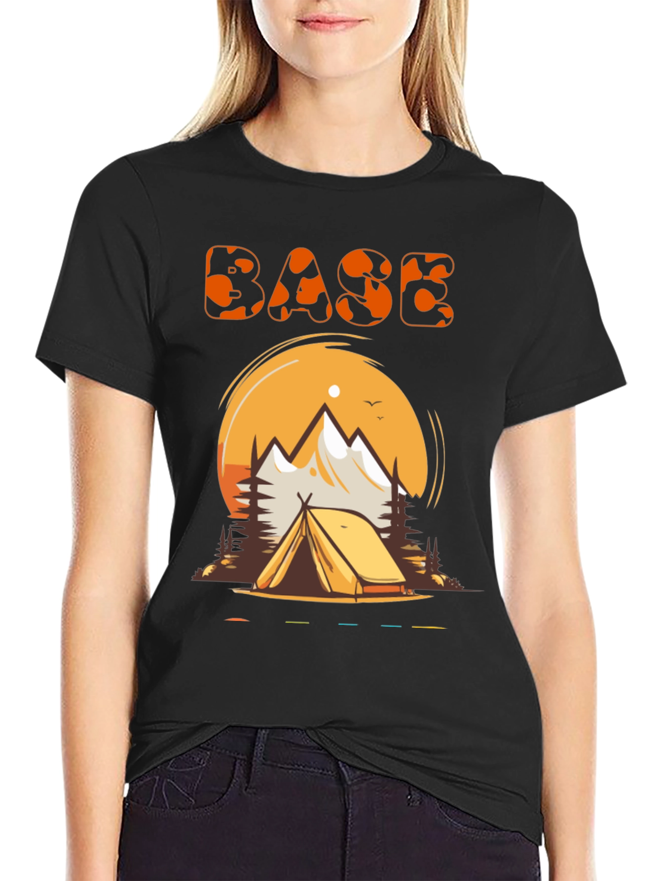 Black Base Camp Adventure T-Shirt view 2
