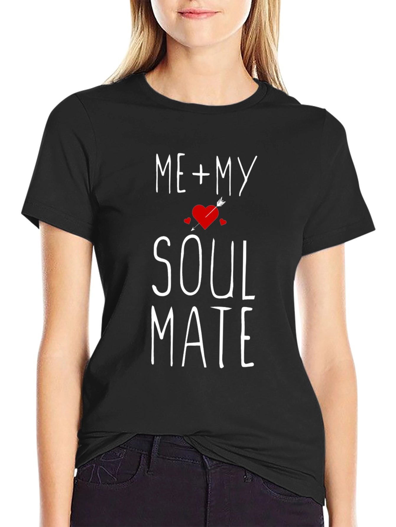 Black Me + My Soulmate Graphic Tee - Valentine's Day Gift view 2