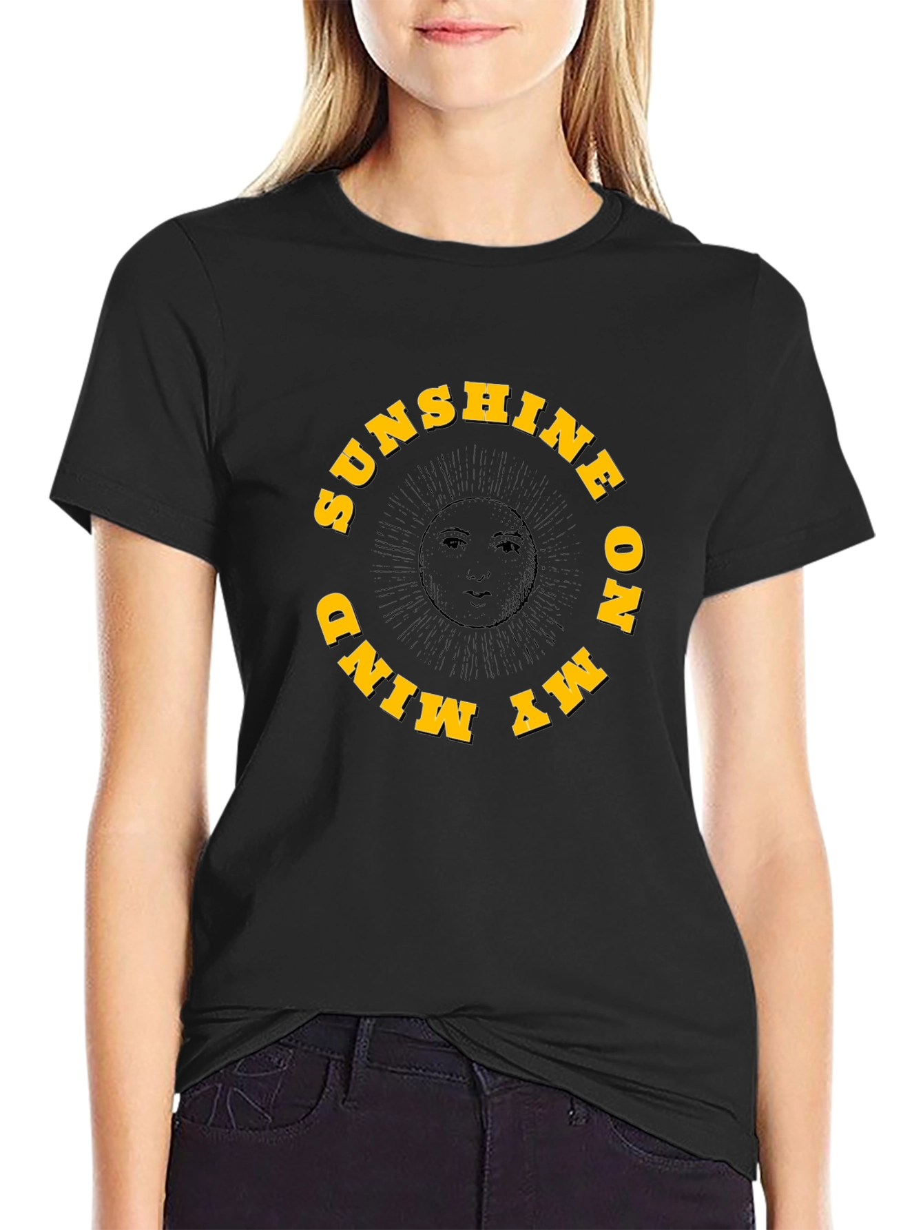 Black Sunshine On My Mind Graphic Tee - Unisex view 2