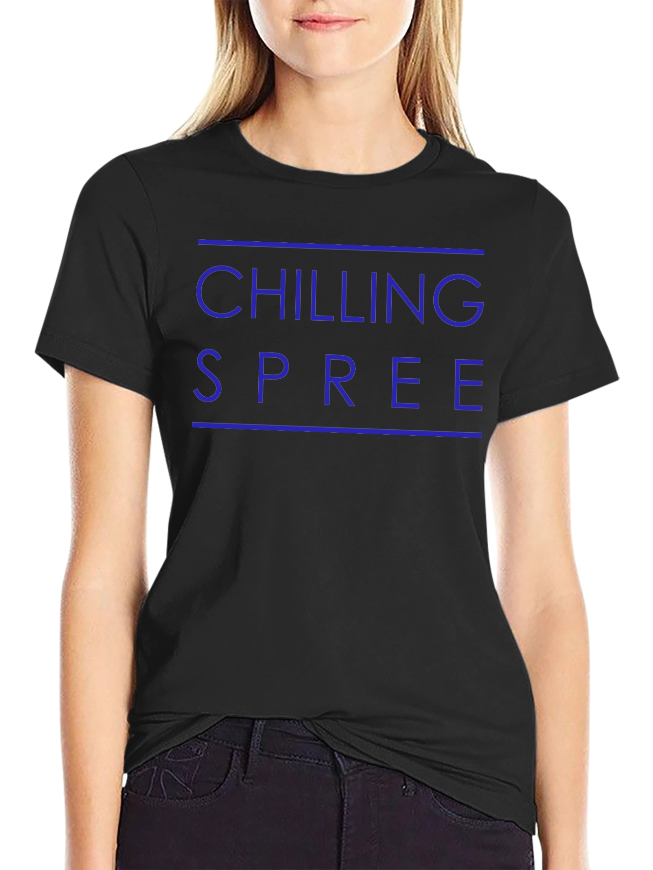 Black Chilling Spree Graphic Tee - Relaxed Style view 2