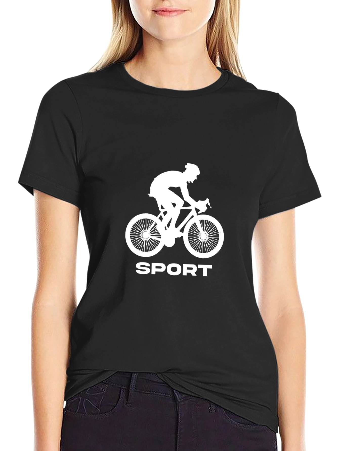 Men's Black Sport Cycling Graphic T-Shirt - 2