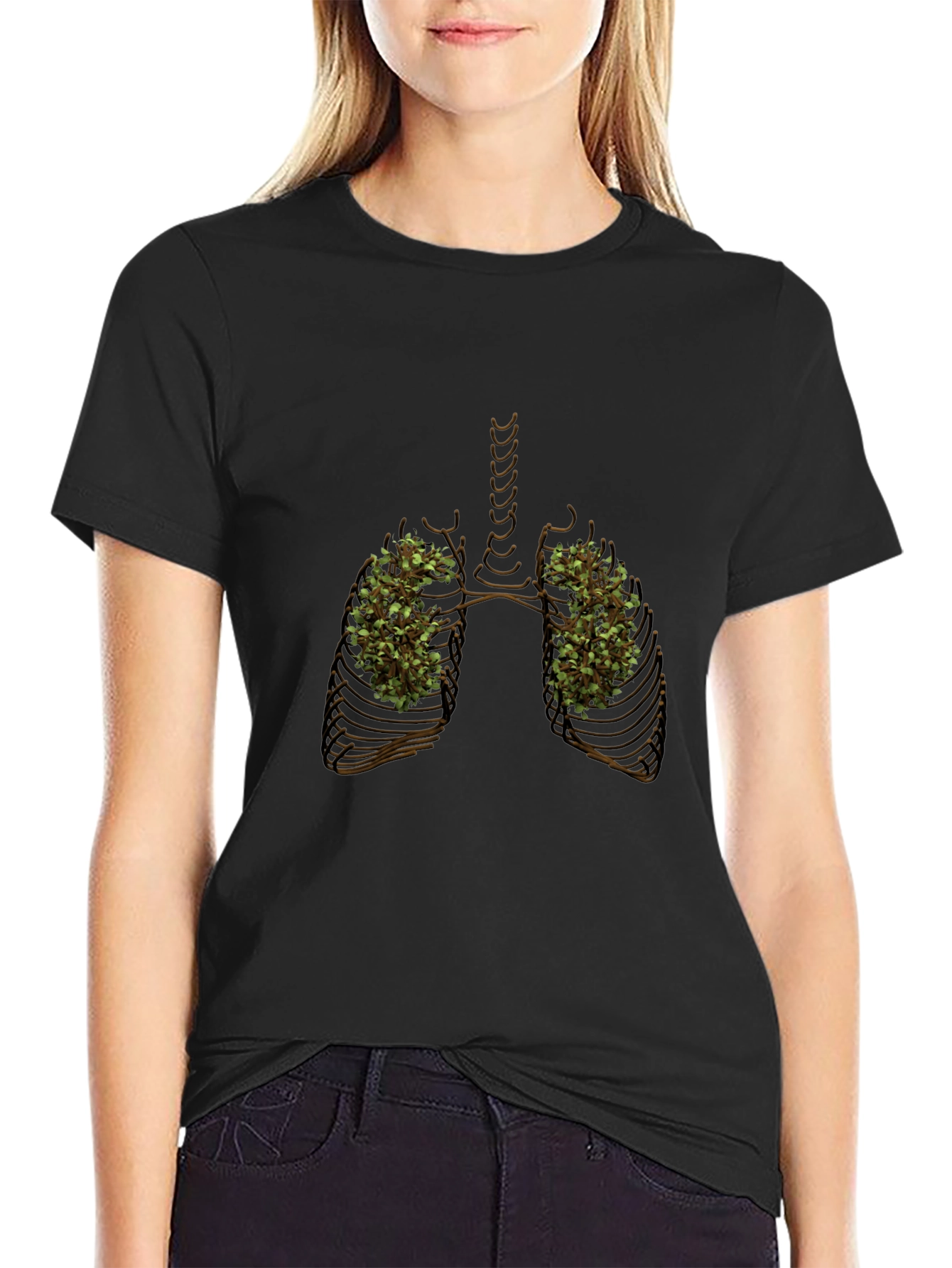 Black Lung Plant T-Shirt view 2