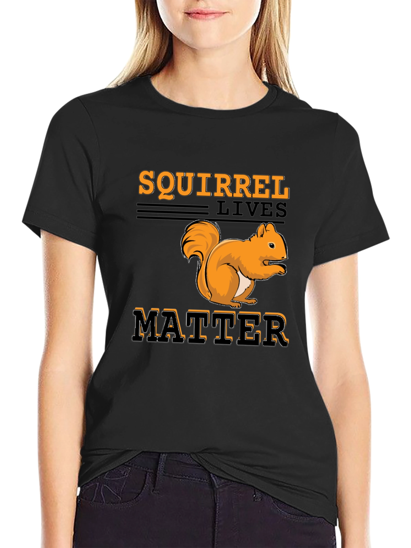 Black Squirrel Lives Matter Graphic T-Shirt view 2