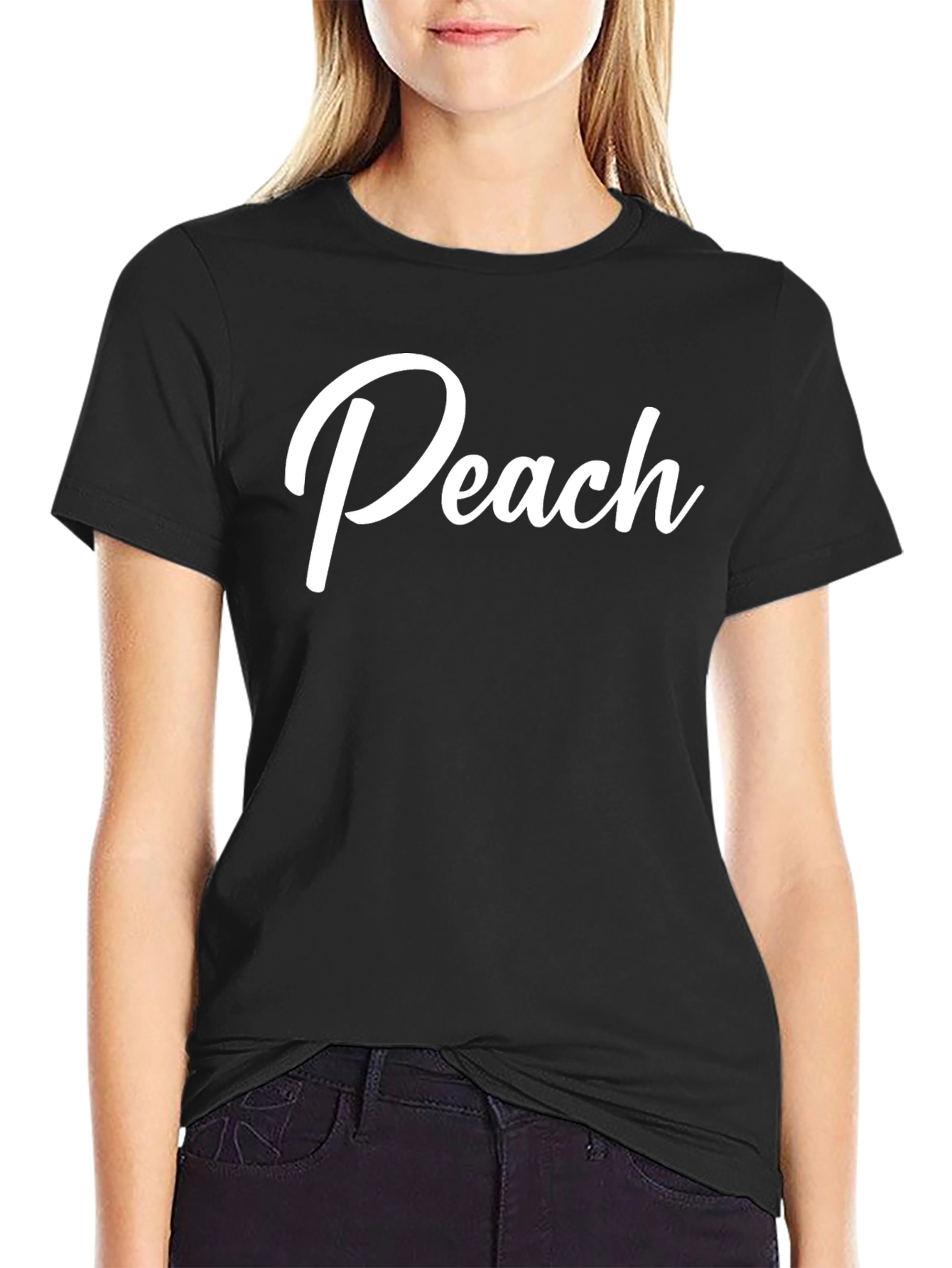 Peach Graphic Tee - Stylish Comfort - 2