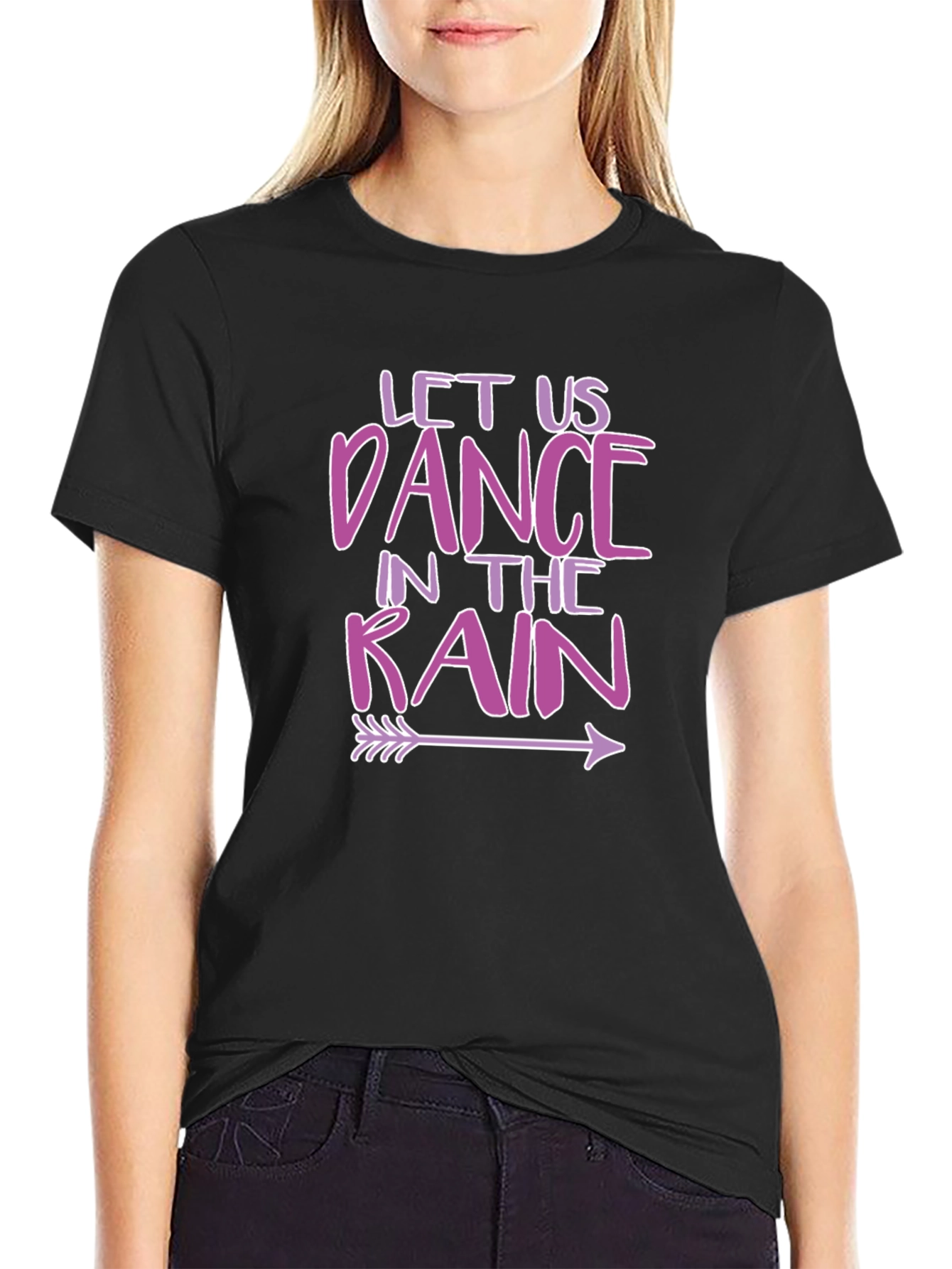 Black Dance in the Rain Graphic Tee - Unisex view 2