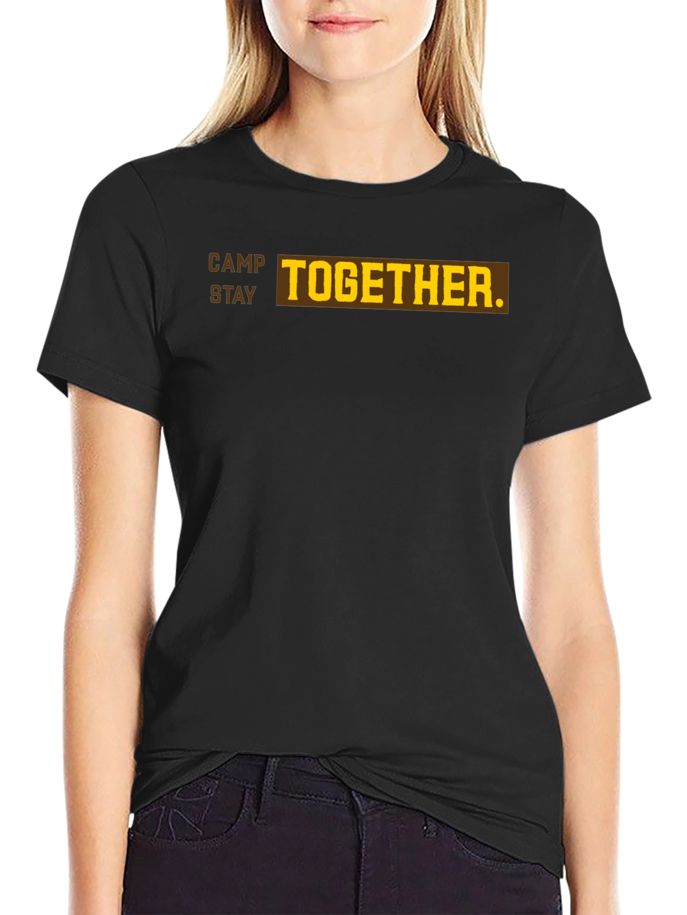 Black Camp Stay Together T-Shirt view 2