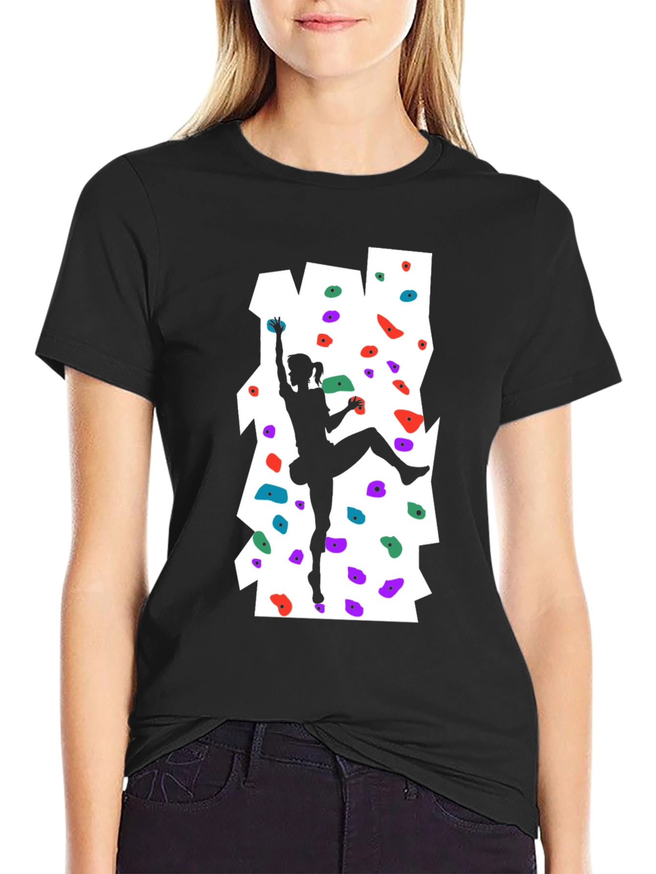 Black Climbing Graphic T-Shirt view 2
