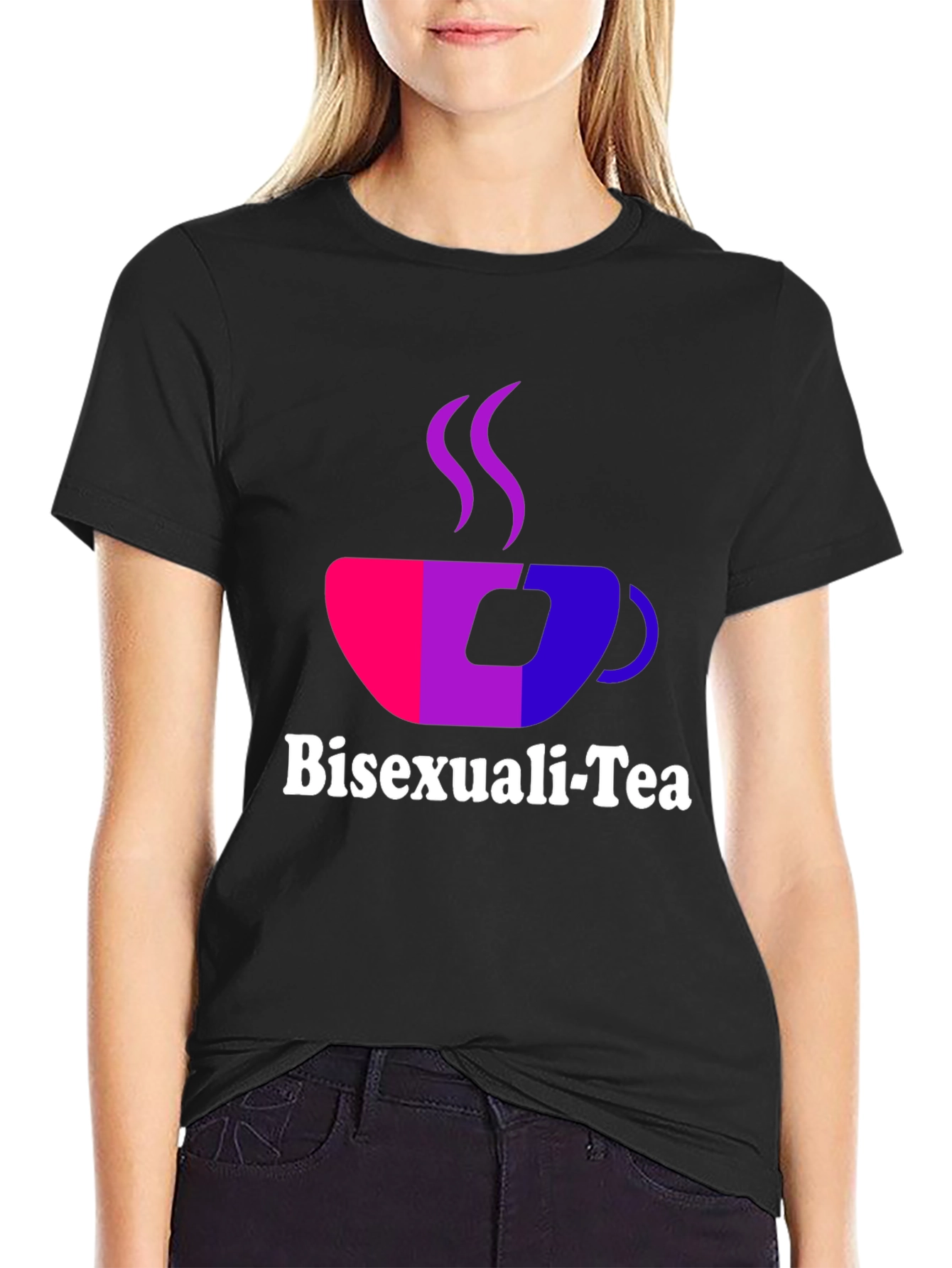 Black Bisexuali-Tea Graphic T-Shirt view 2