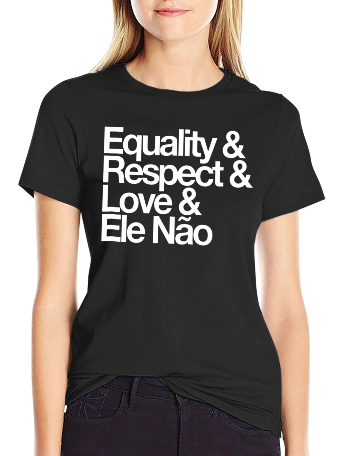 Black Equality & Respect T-Shirt - Black view 2