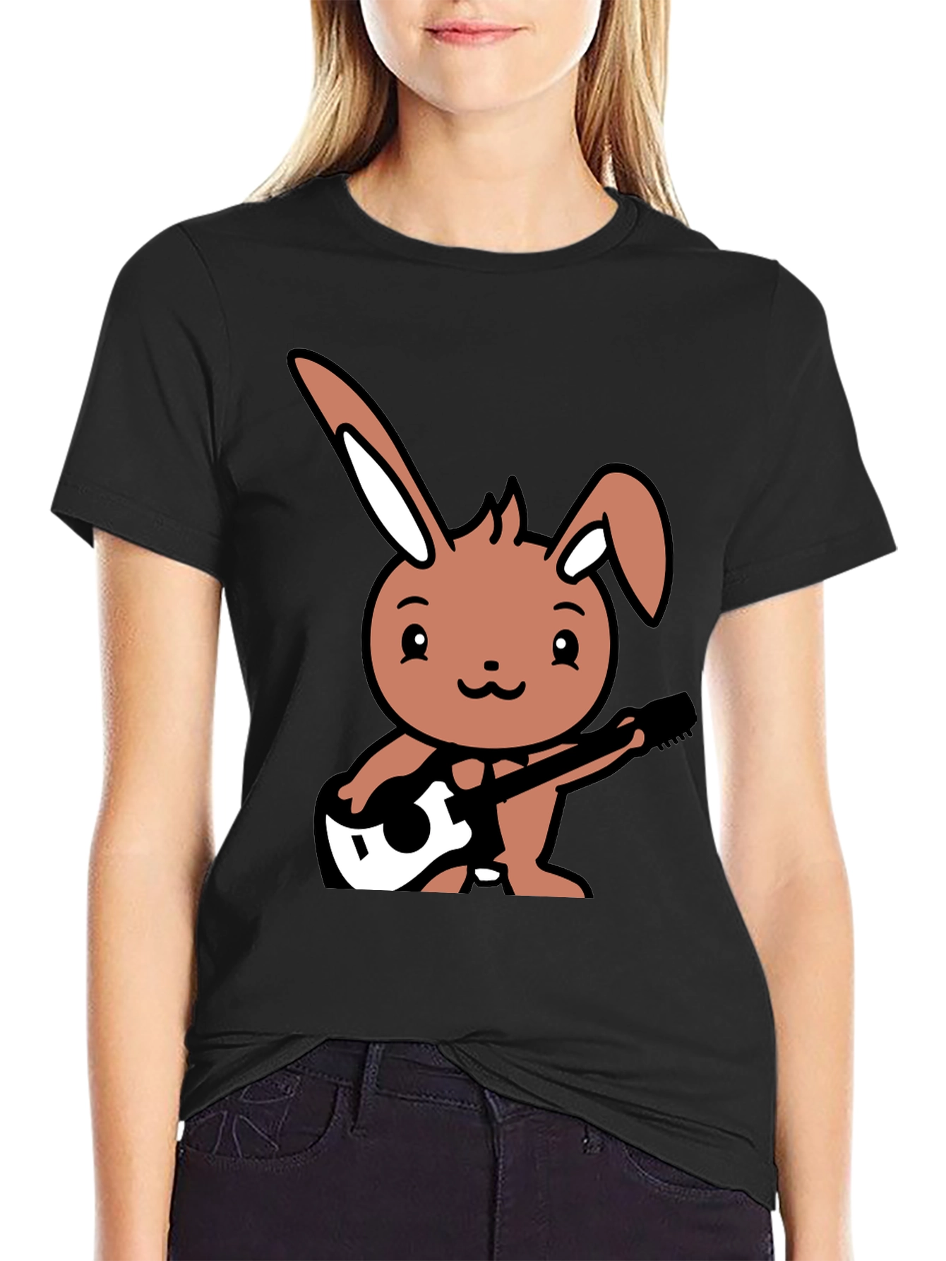 Black Bunny Rocker Graphic Tee view 2