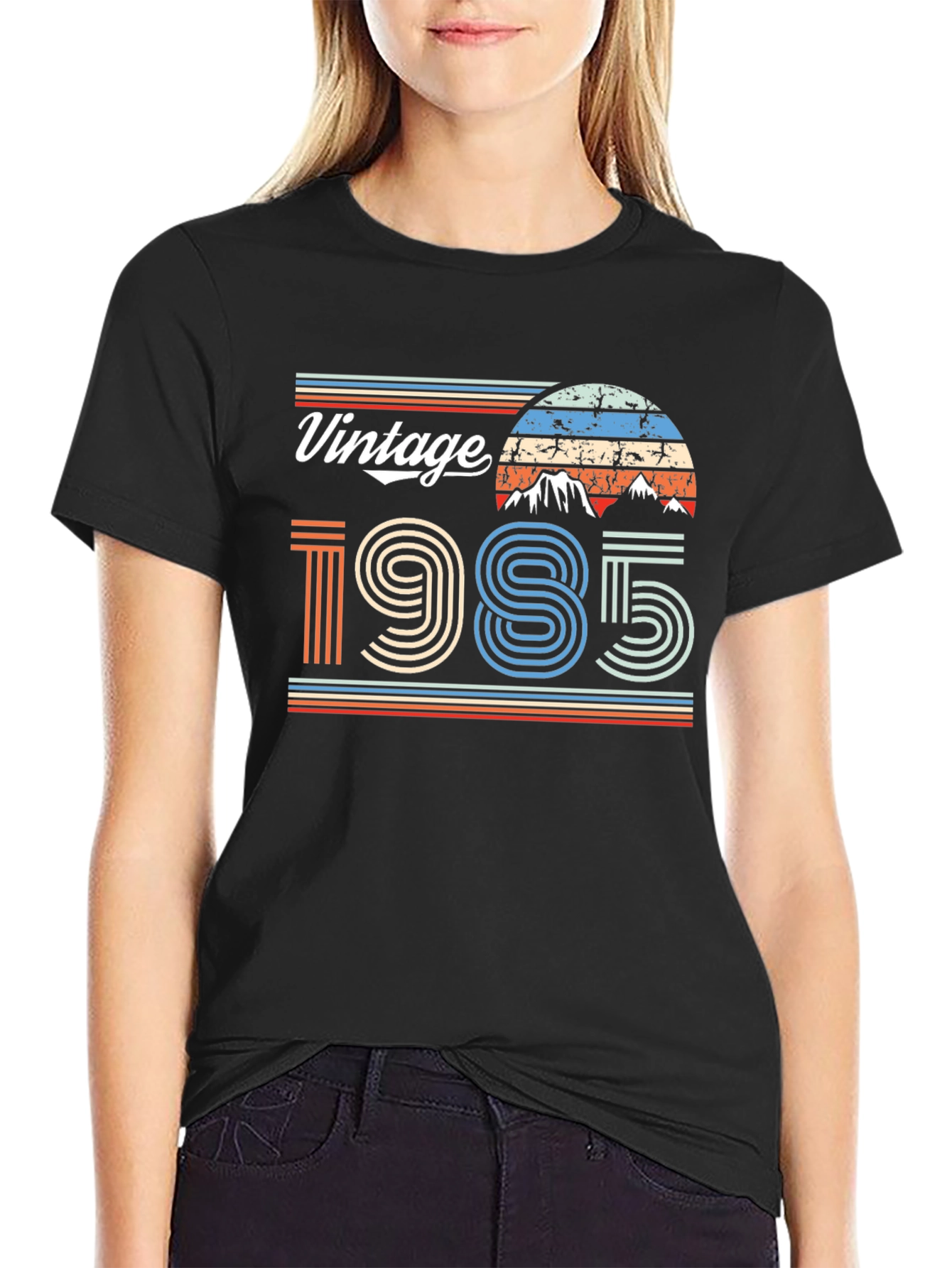Black Vintage 1985 Graphic T-Shirt view 2