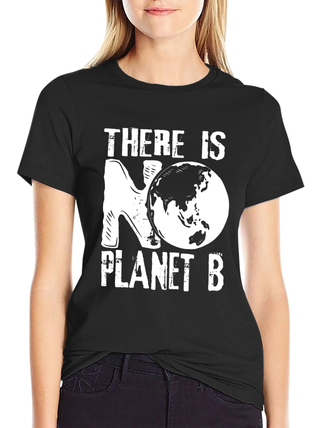 Black There is No Planet B Graphic T-Shirt view 2