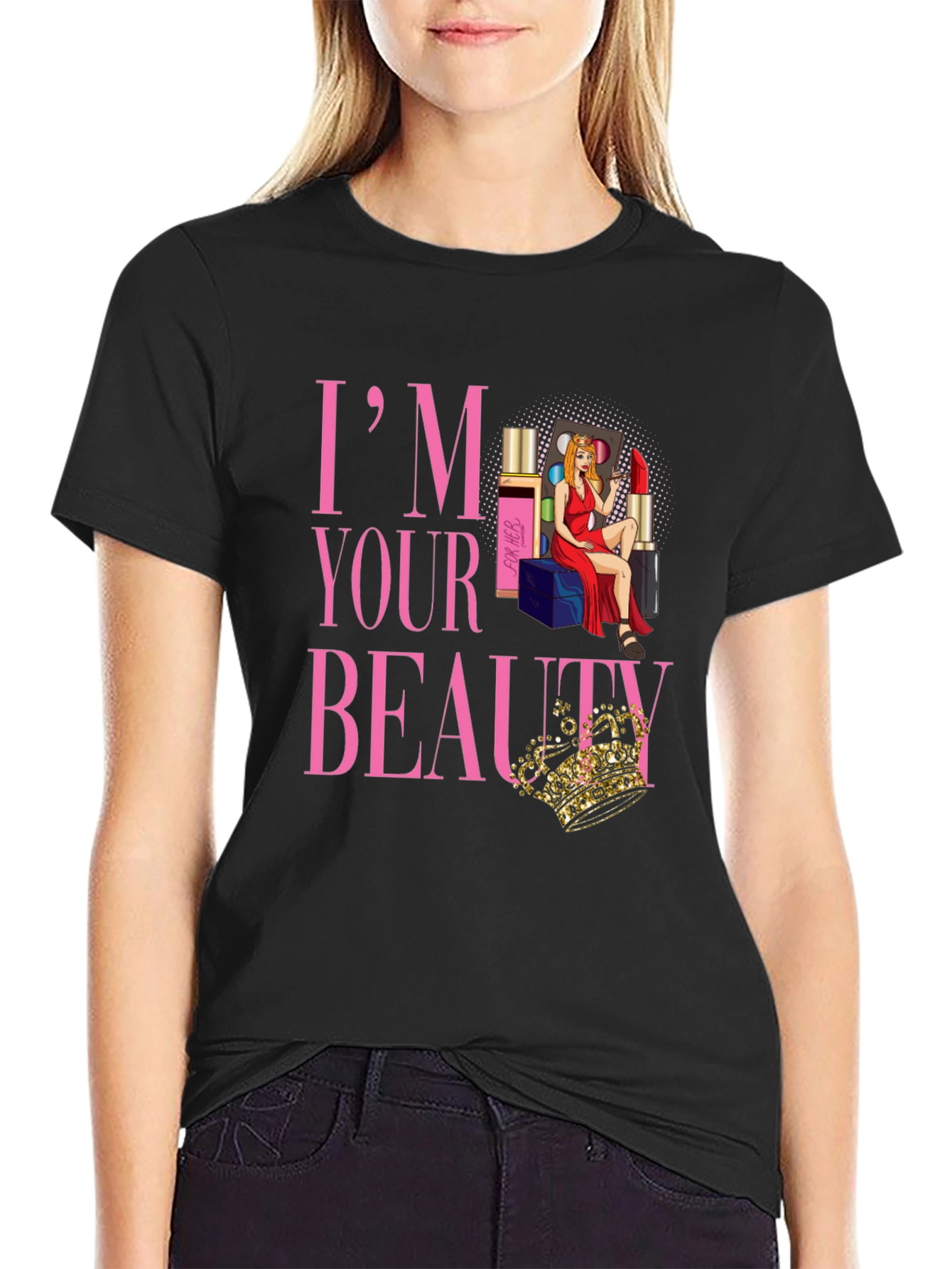 Black I'm Your Beauty T-Shirt view 2