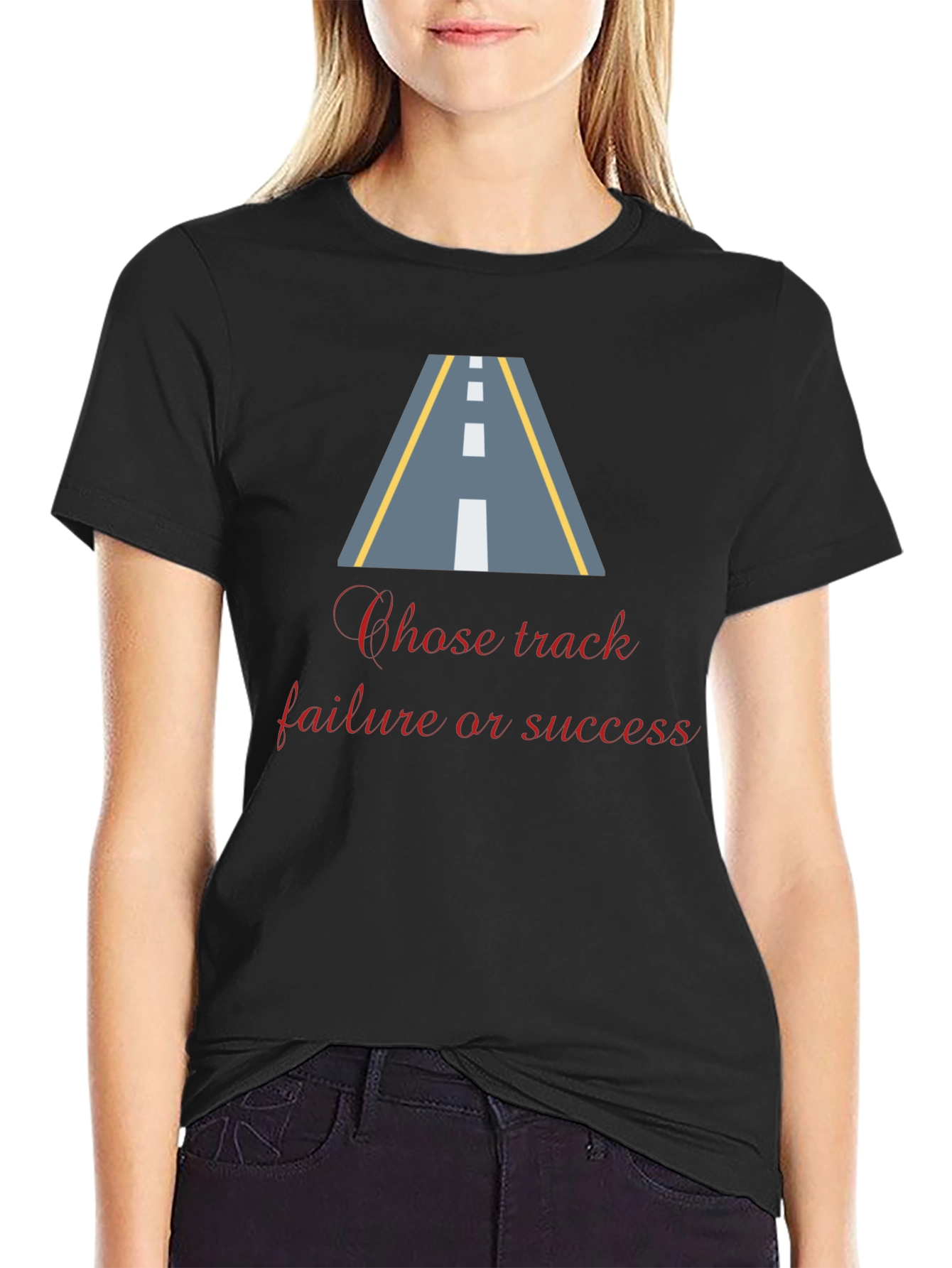 Black Success Road T-Shirt view 2