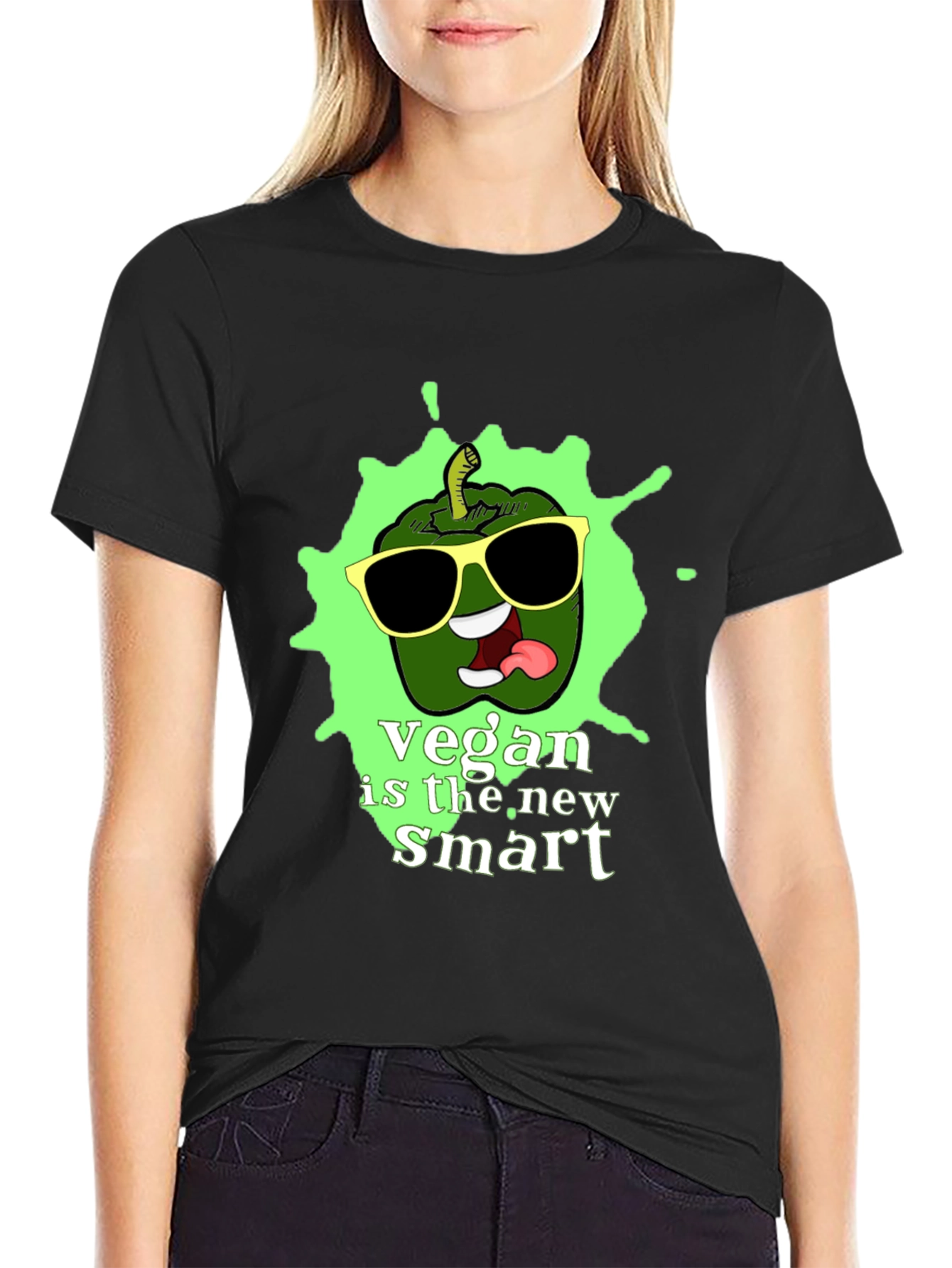 Black Vegan Is the New Smart T-Shirt view 2