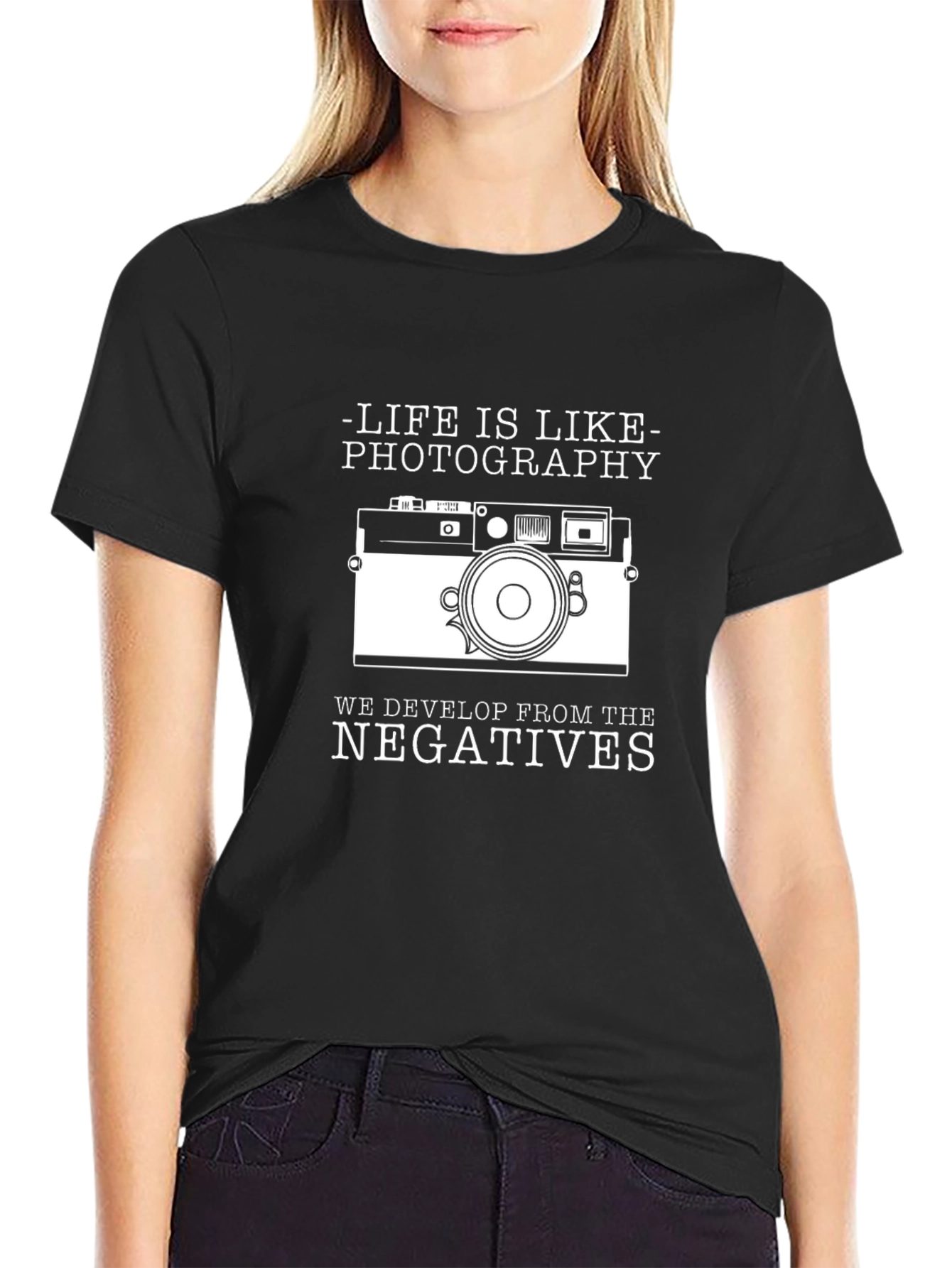 Black Life is Like Photography T-Shirt view 2