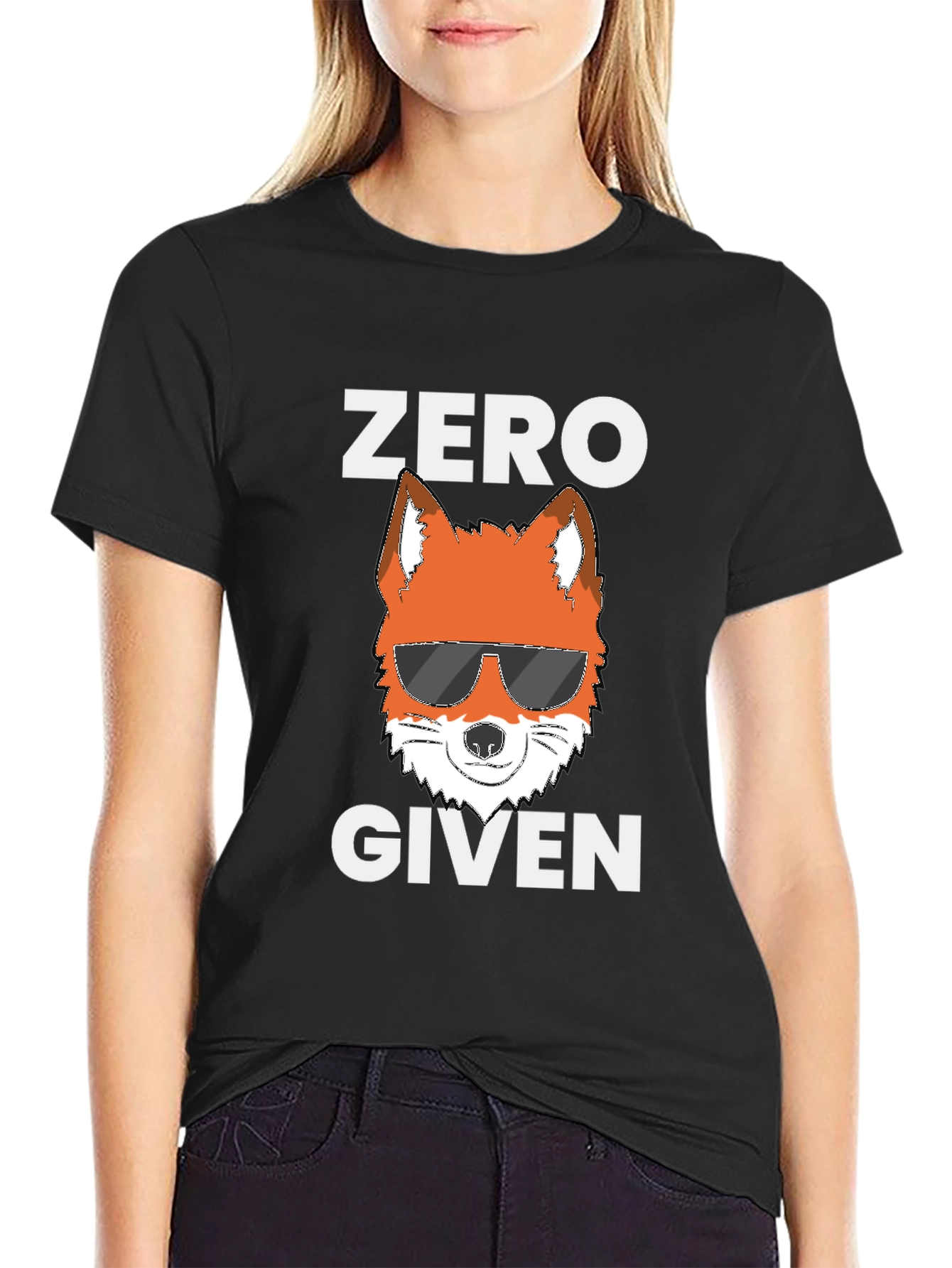 Black Zero Fox Given T-Shirt view 2