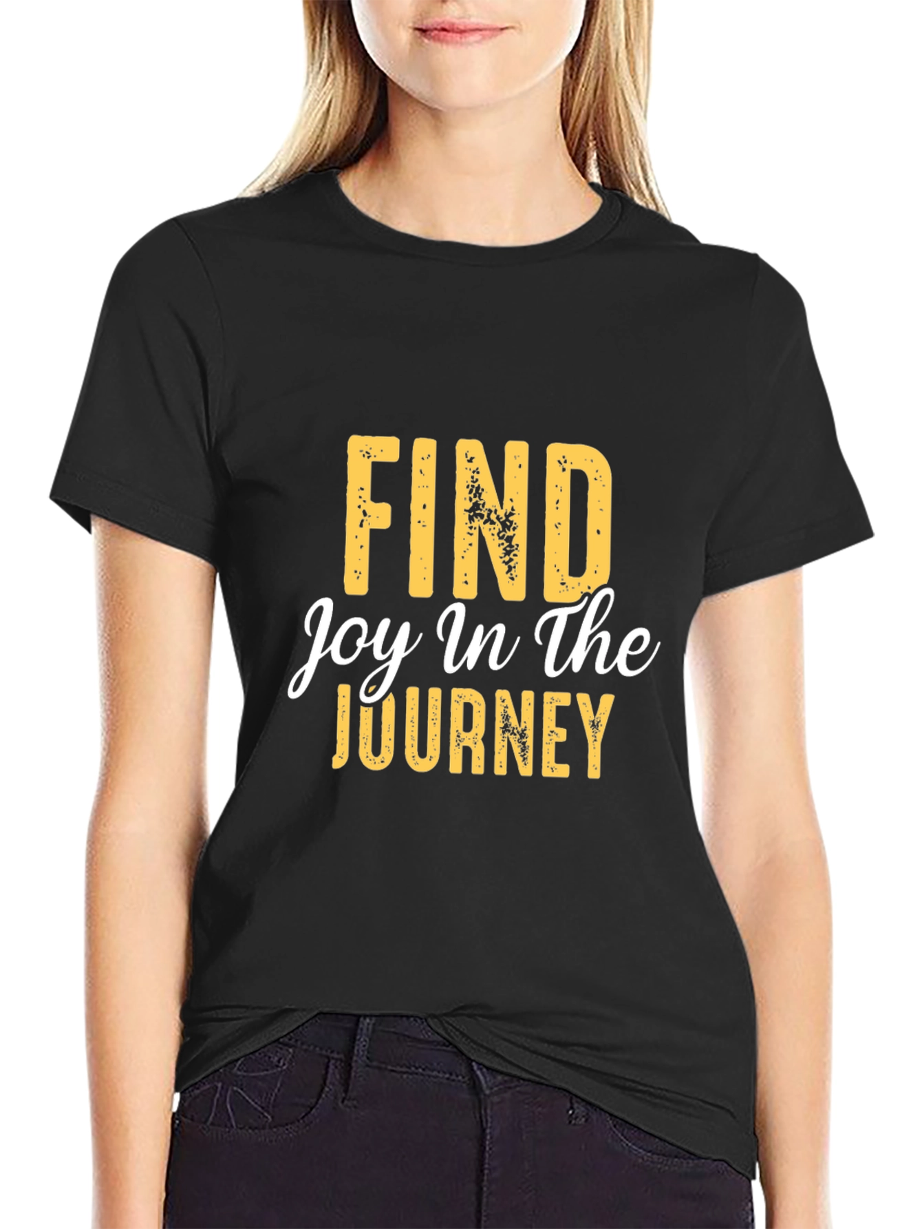 Black Find Joy in the Journey Graphic Tee view 2
