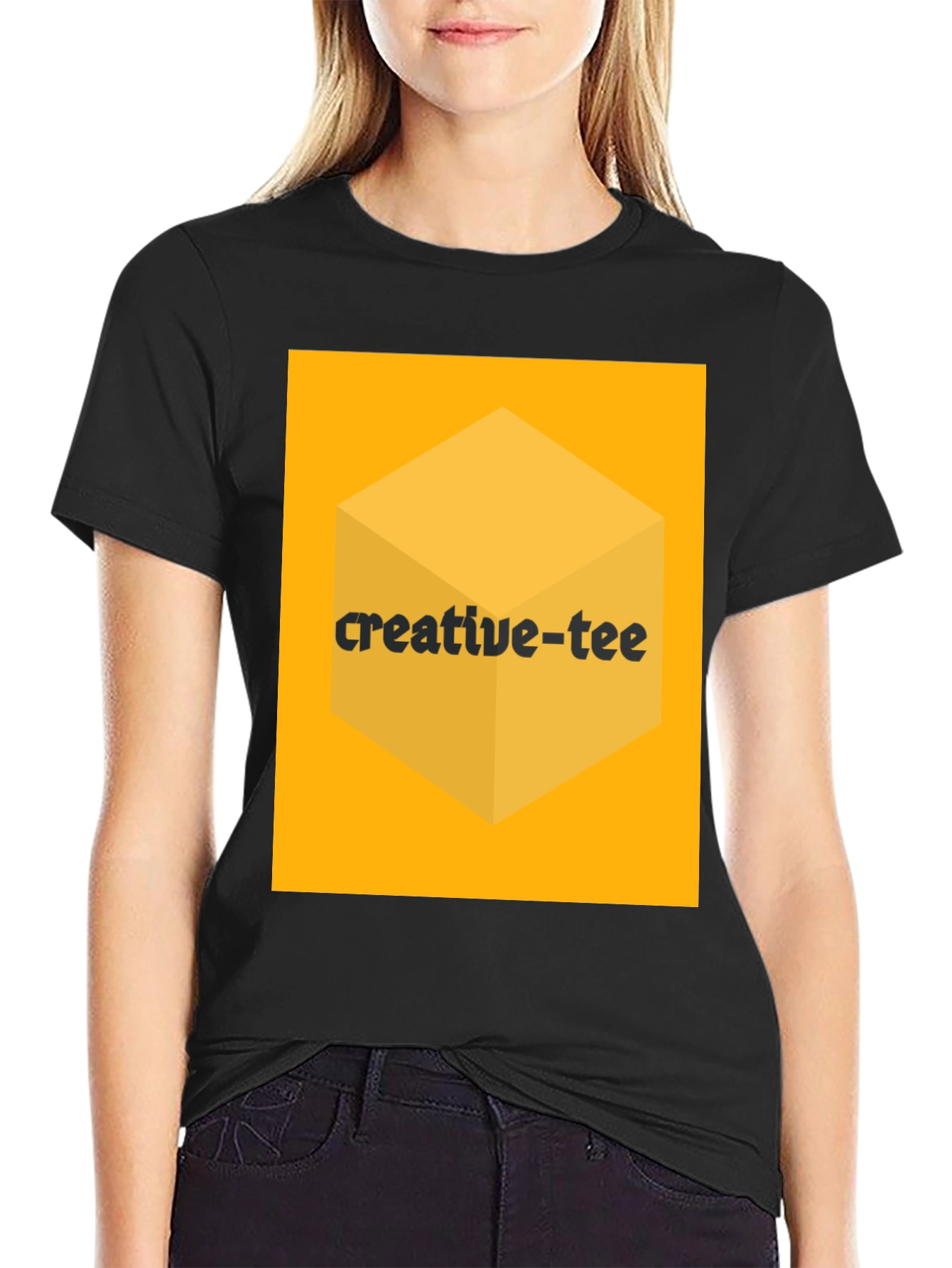 Black Creative-Tee Black Graphic T-Shirt view 2