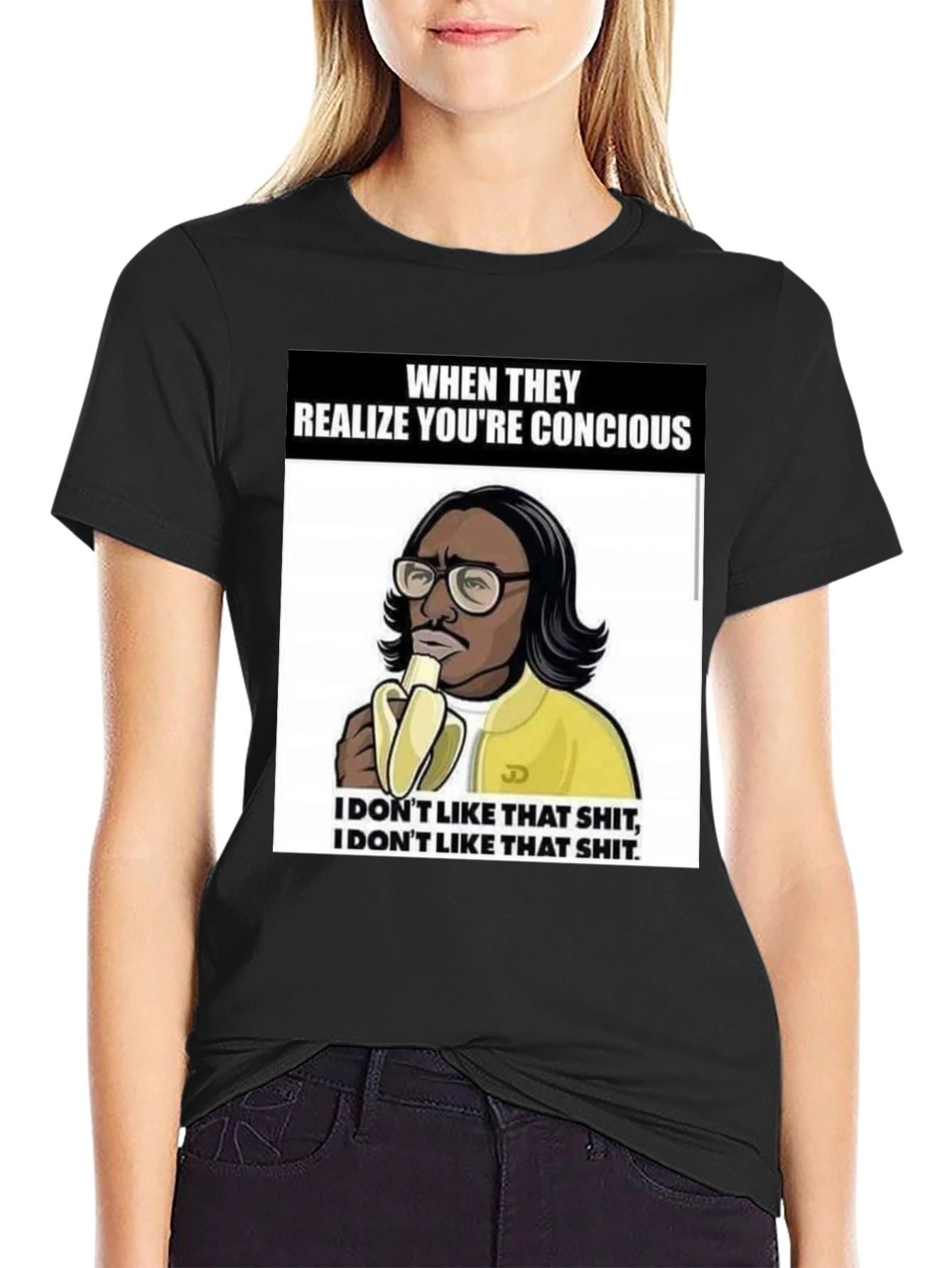 Black Conscious Banana T-Shirt view 2