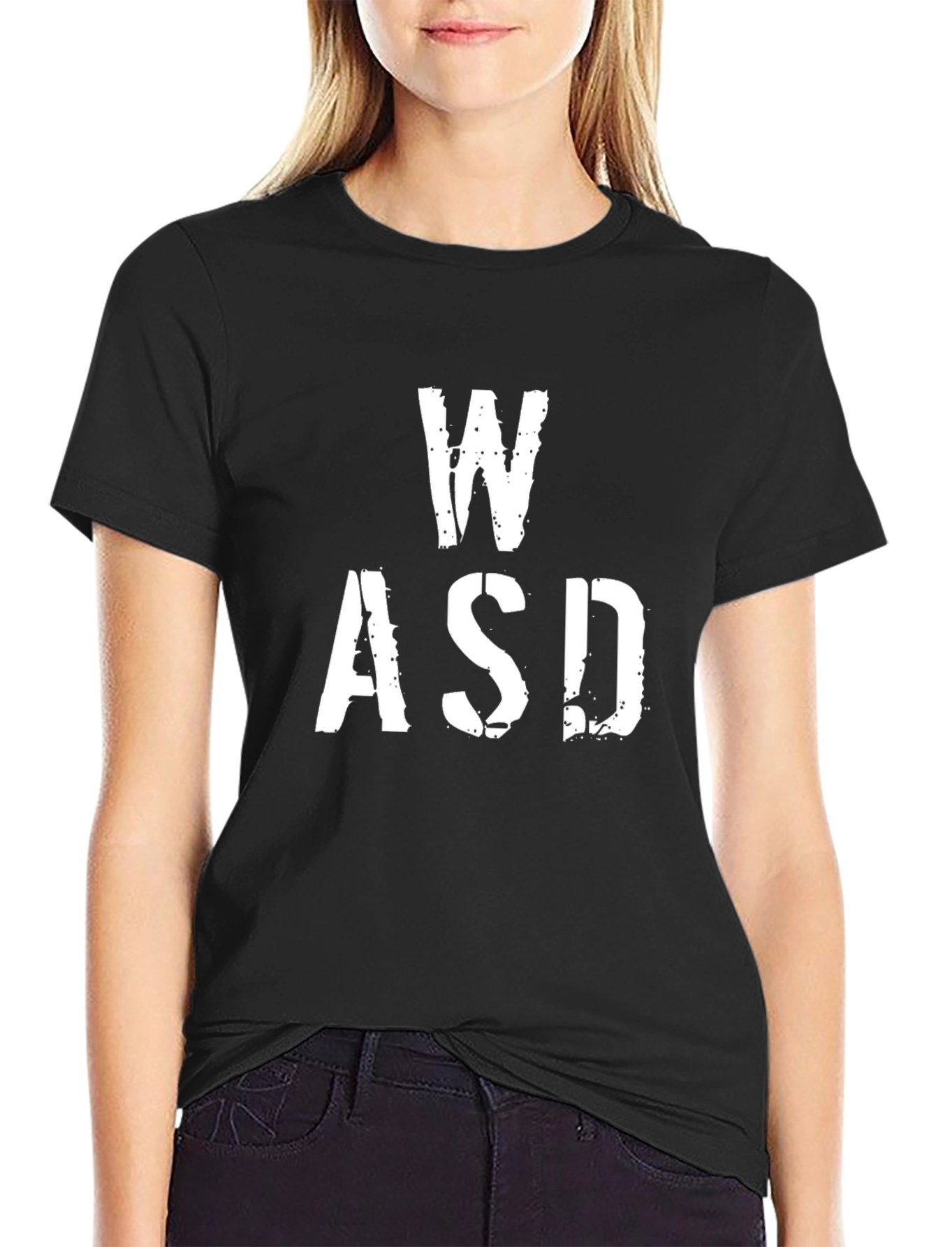 Black WASD Gaming T-Shirt - Black view 2