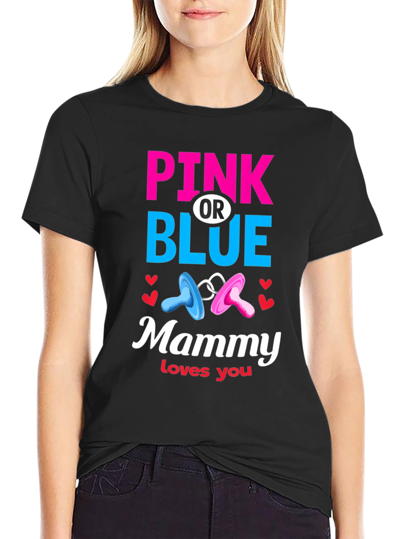 Pink or Blue Mammy Loves You T-Shirt - 2