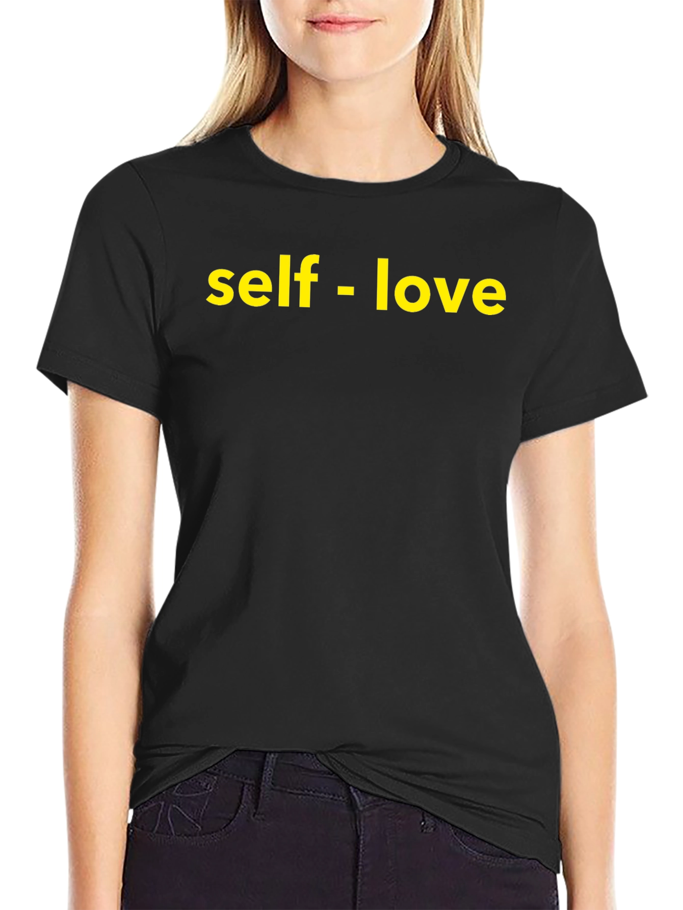 Black Self-Love Black Graphic Tee view 2
