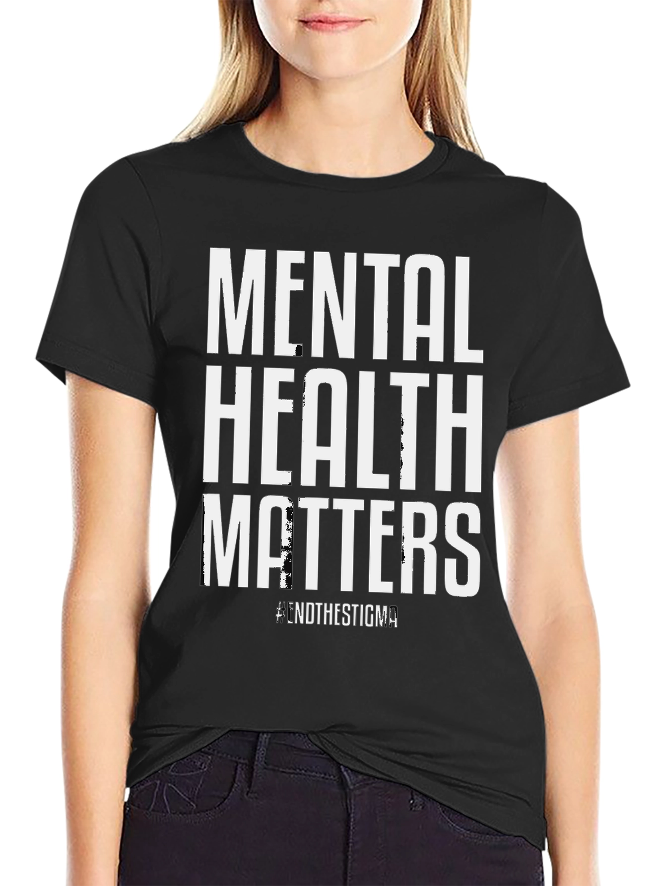 Black Mental Health Matters T-Shirt - End the Stigma view 2