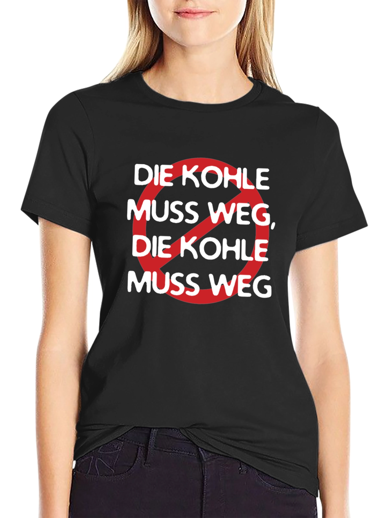 Black Die Kohle Muss Weg Graphic Tee view 2