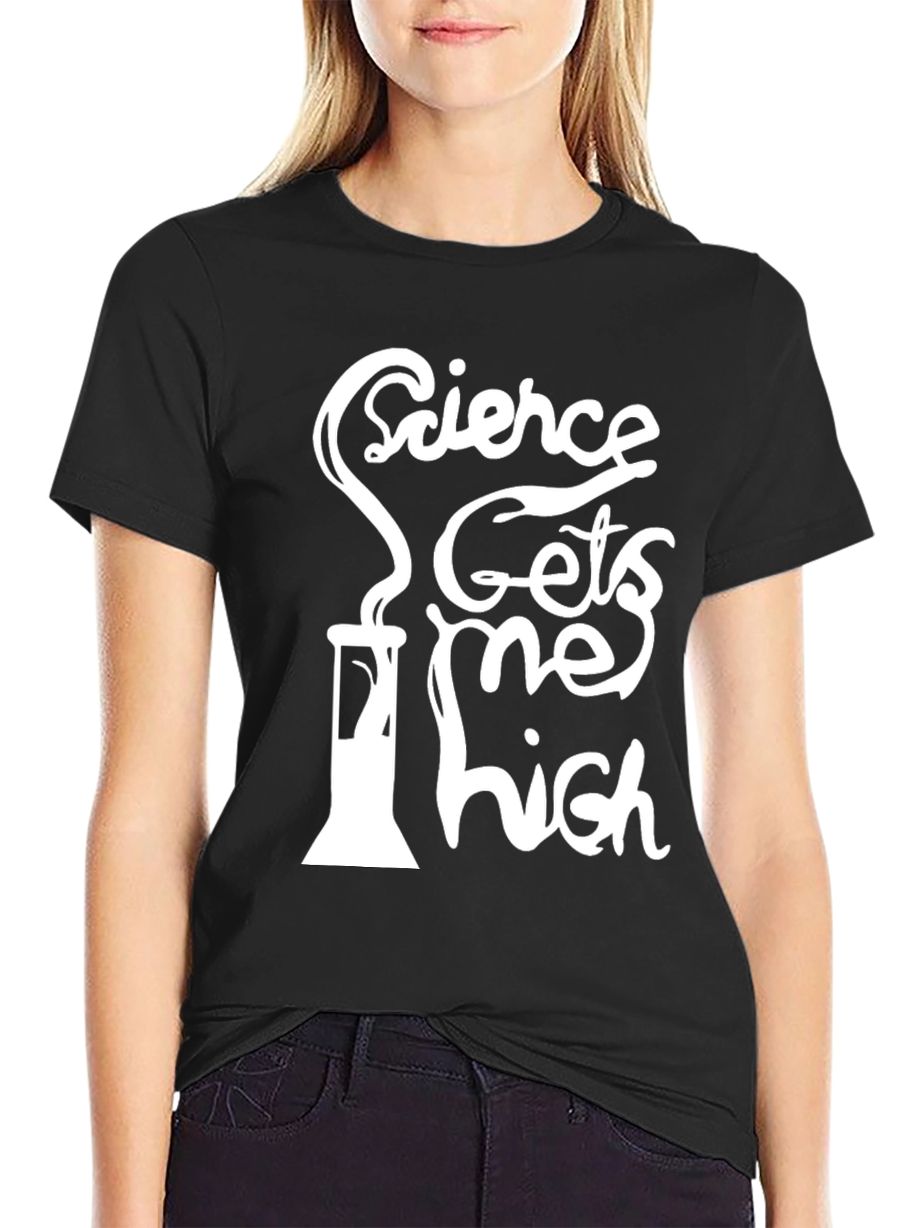 Black Science Gets Me High Graphic T-Shirt view 2