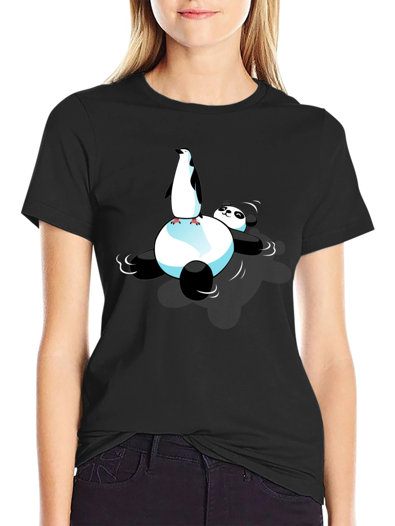 Black Penguin Panda Relax T-Shirt view 2